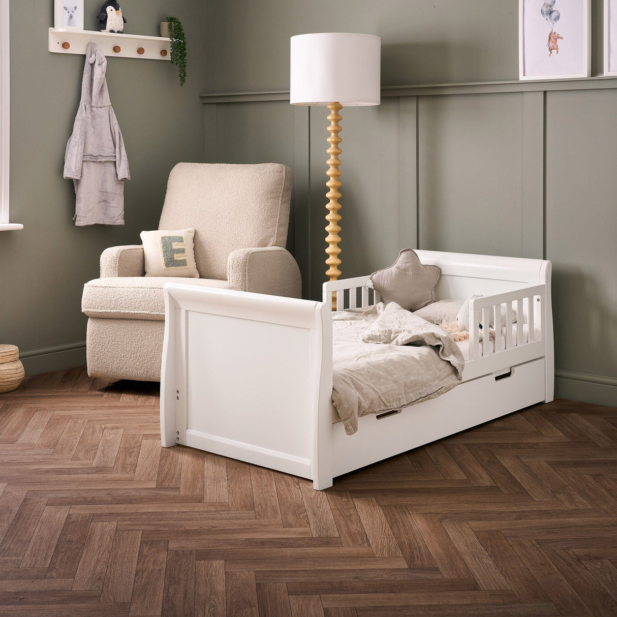 Obaby Stamford Classic / Orla Toddler Rail - White