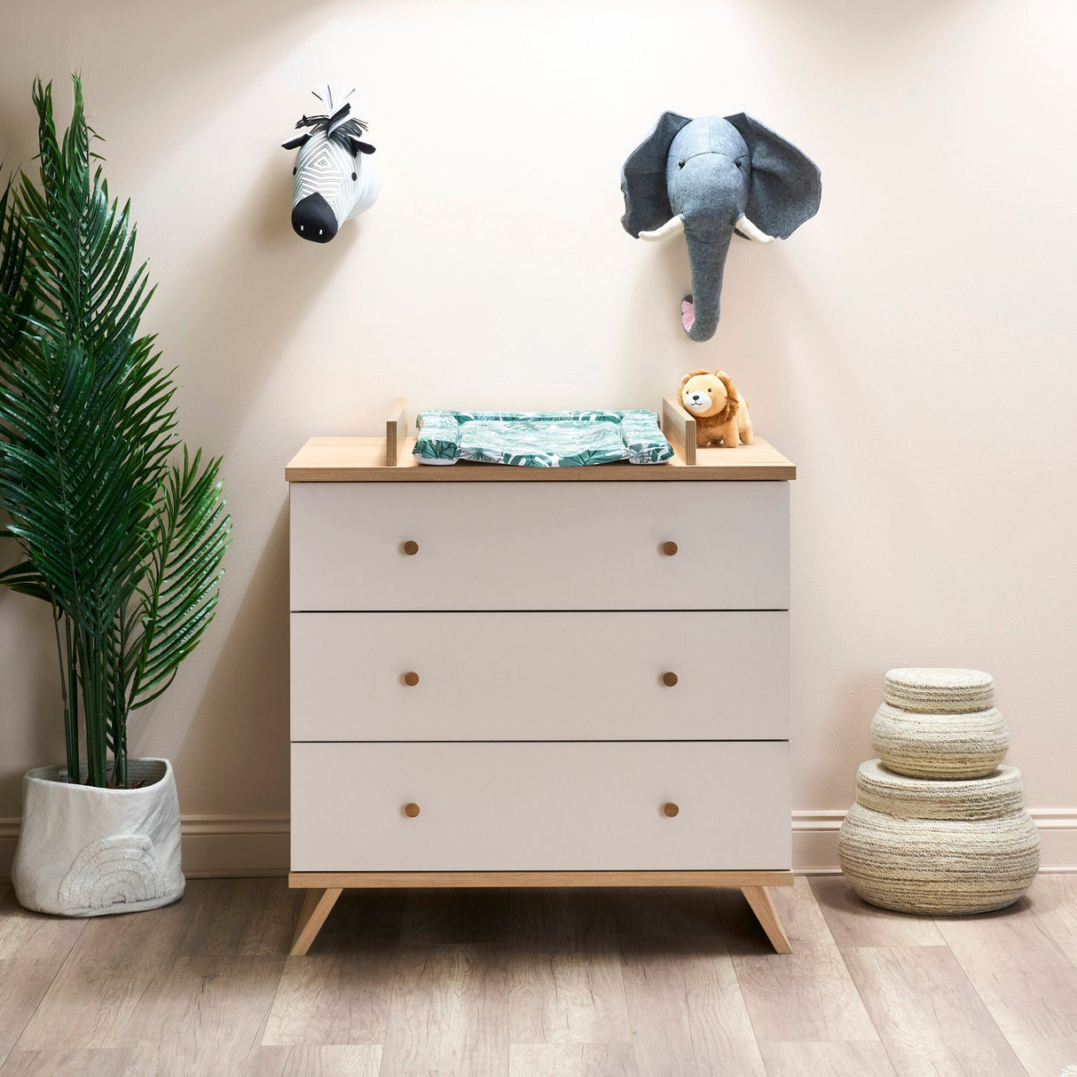 Obaby Thea 3 Piece Nursery Room Set - Latte