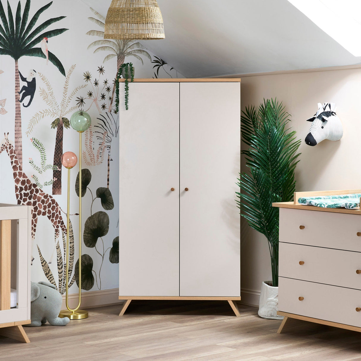 Obaby Thea 3 Piece Nursery Room Set - Latte