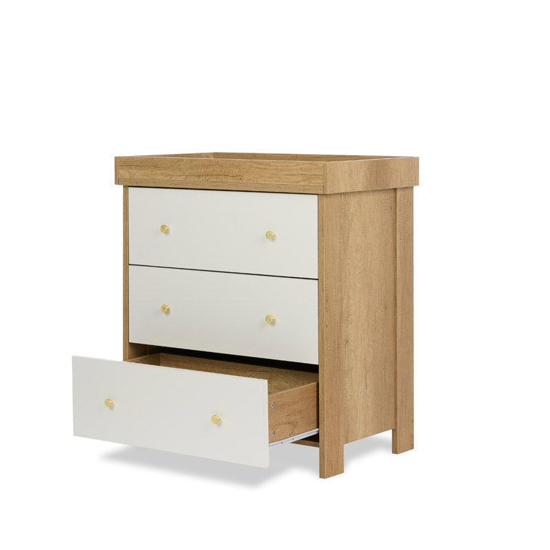 Obaby Nika 3 Piece Nursery Room Set - Oak & White