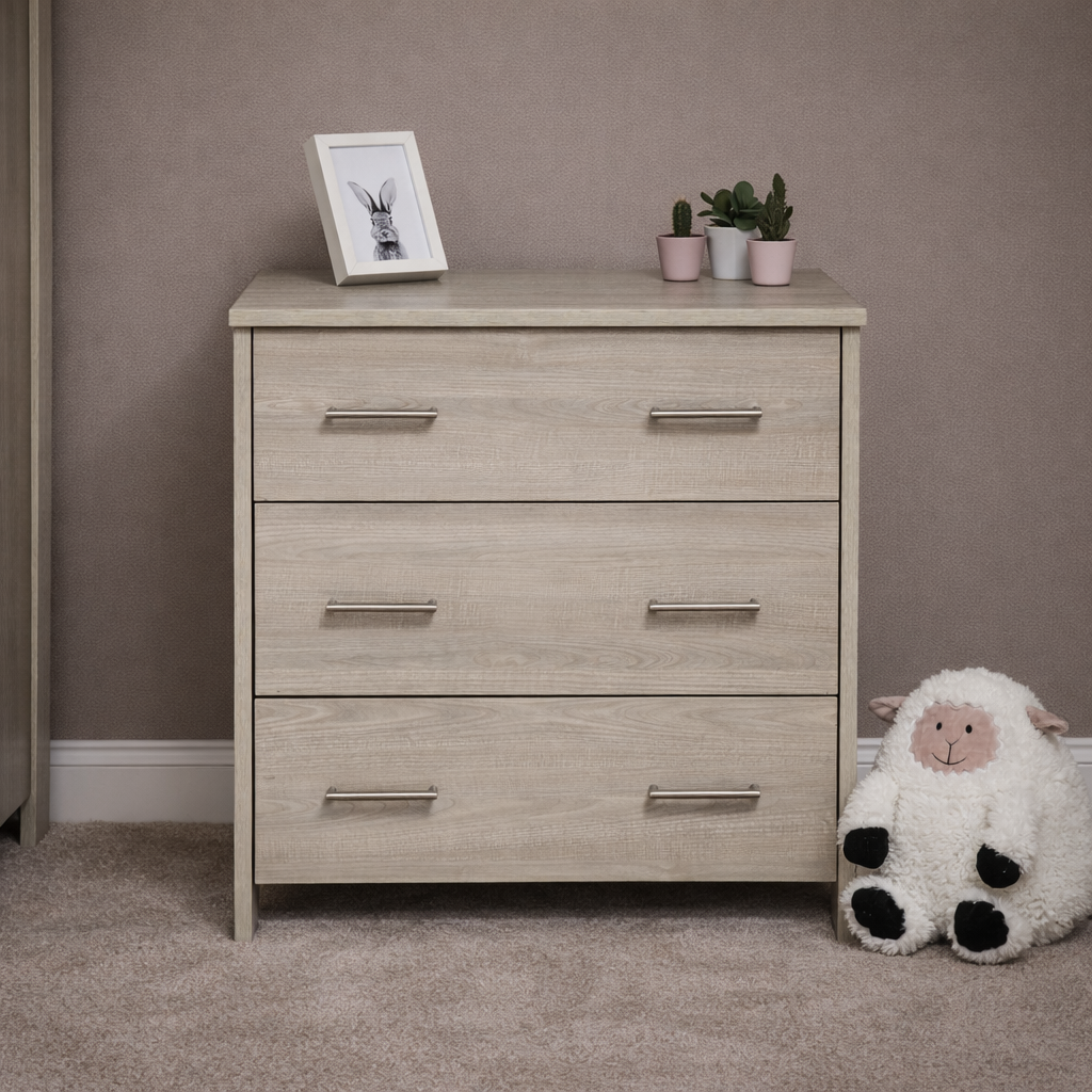 Obaby Nika 3 Piece Room Set - Grey Wash