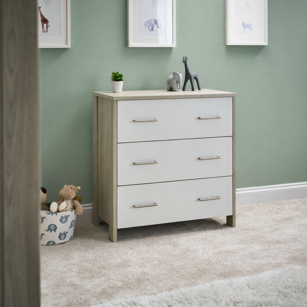 Obaby Nika 2 Piece Room Set - Grey Wash & White