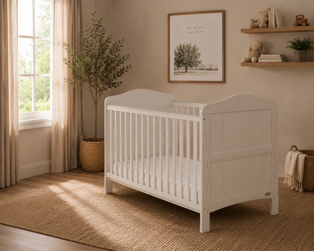 Obaby Whitby Cot Bed - White