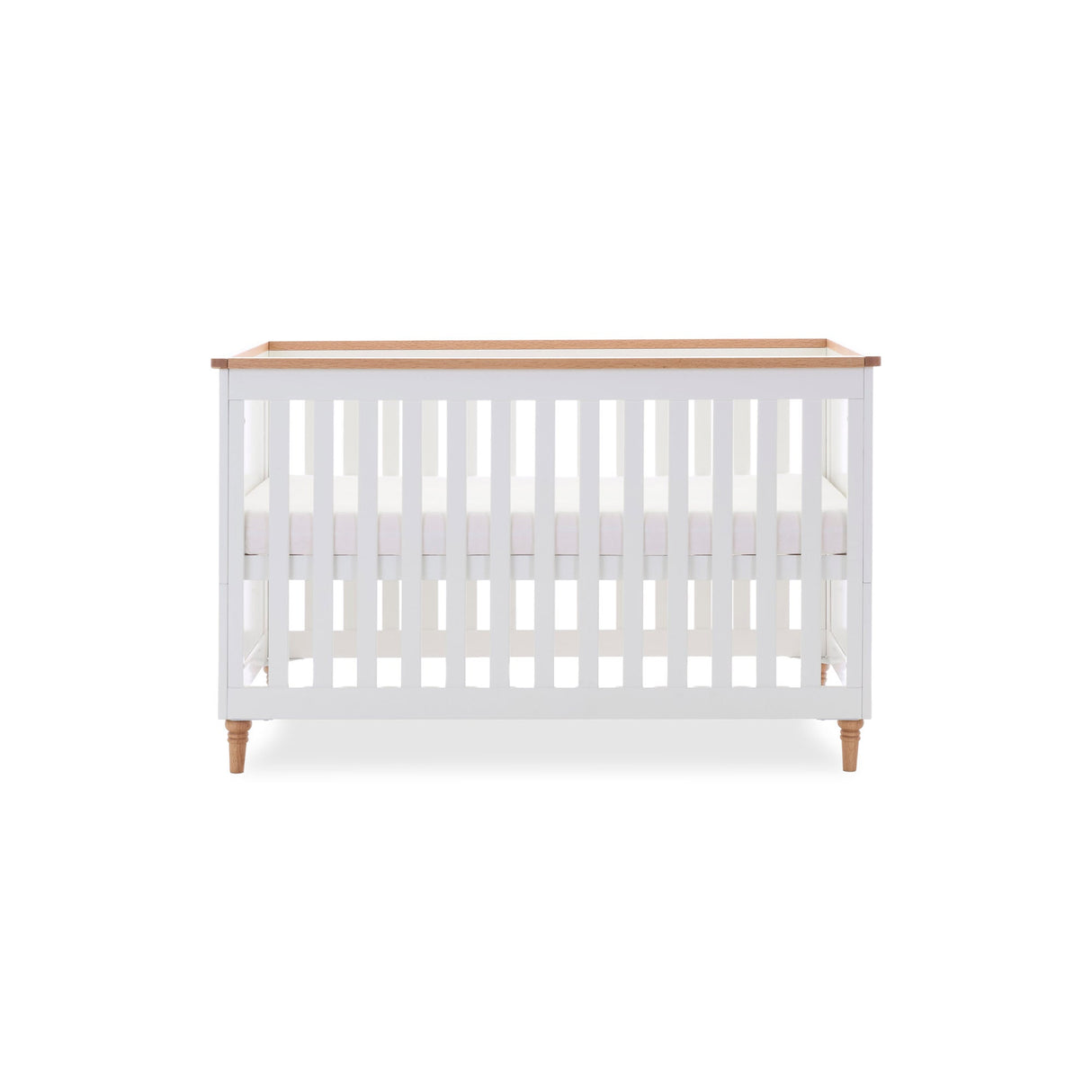 Obaby Orla Cot Bed - White with Oak