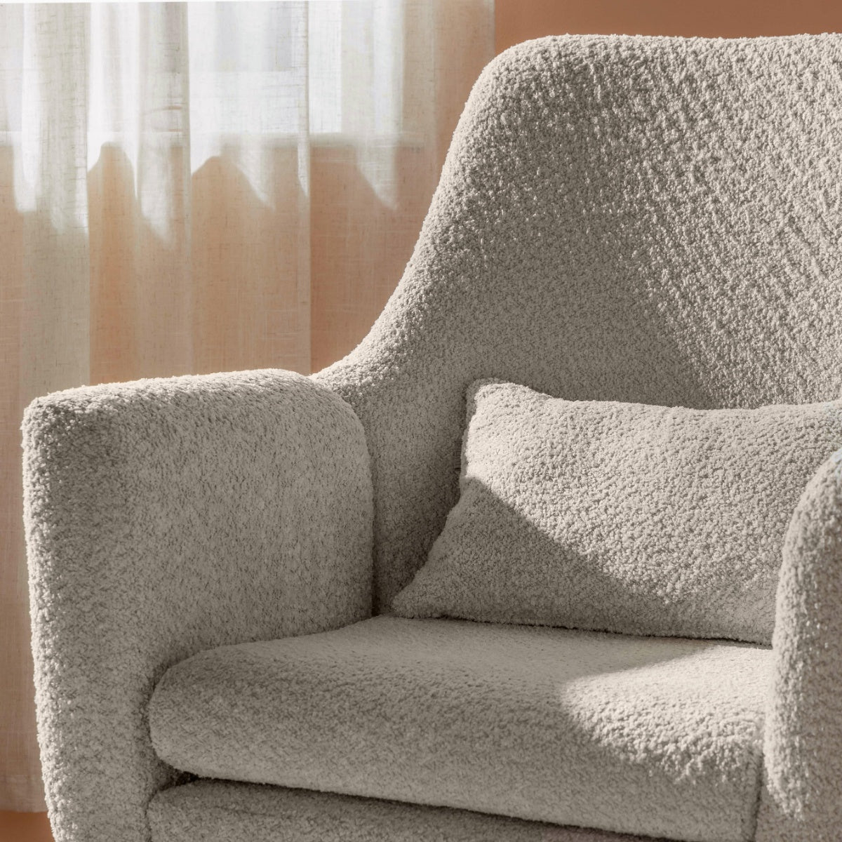 Tutti Bambini Oscar Luxe Rocking Chair & Footstool - Teddy Sage