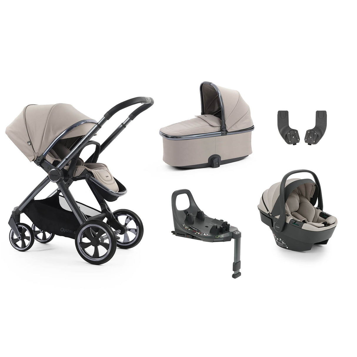 BabyStyle Oyster 4 Essential 5 Piece Capsule 360 Bundle - Stone