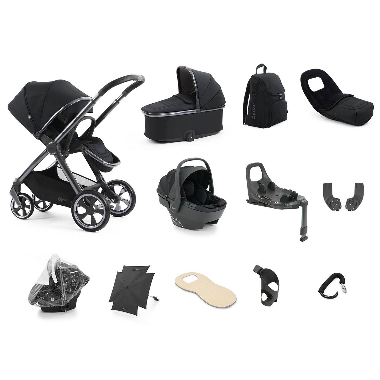 BabyStyle Oyster 4 Ultimate 12 Piece Capsule 360 Bundle - Carbonite