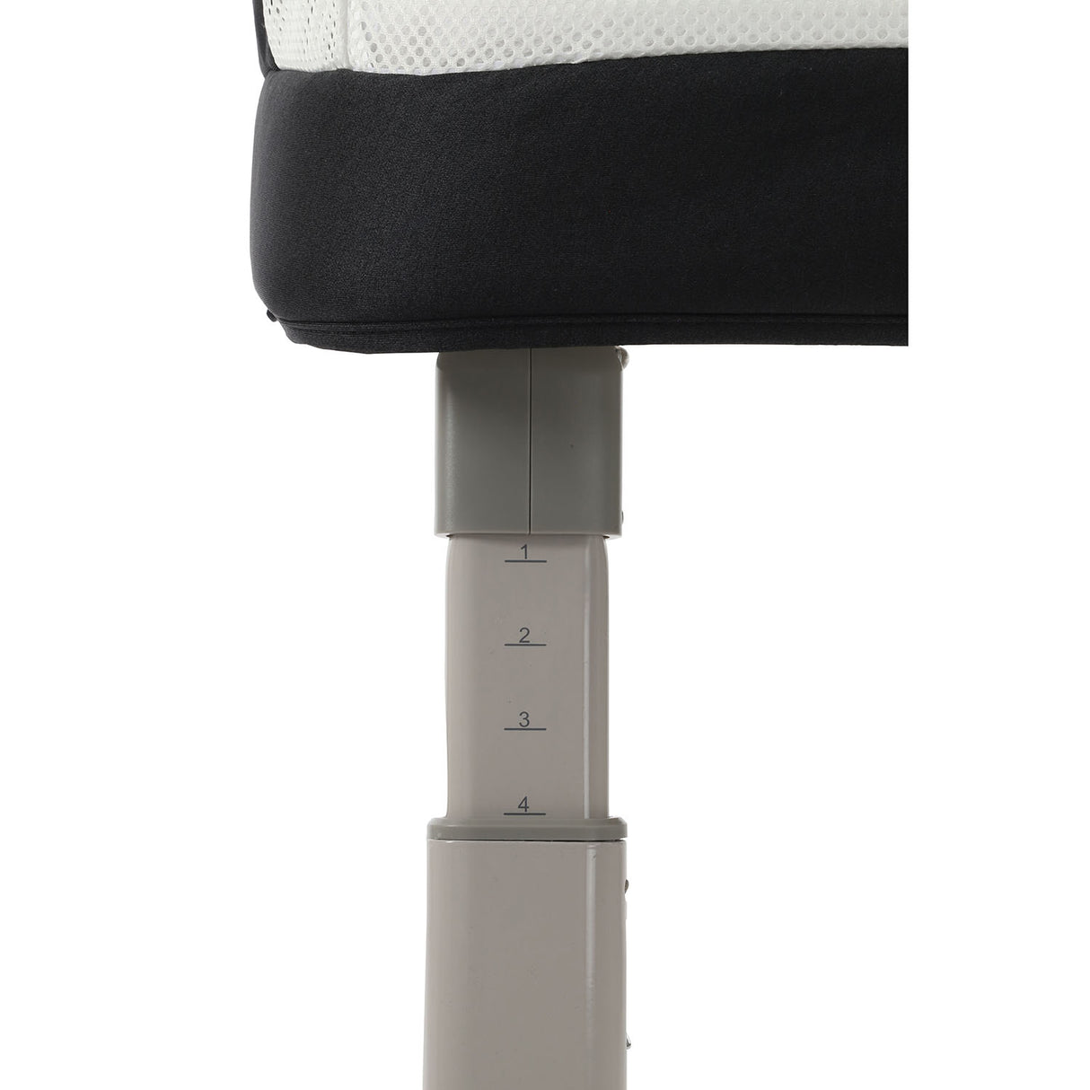 BabyStyle Oyster Home Wiggle Dropside Co-Sleeper Crib - Carbonite