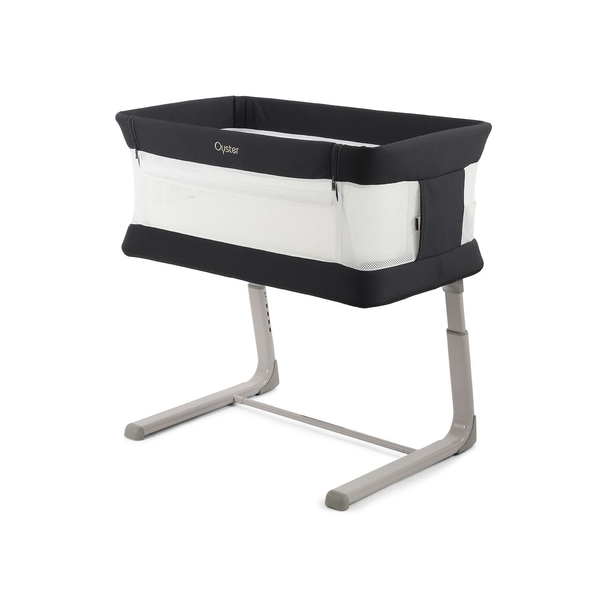 BabyStyle Oyster Home Wiggle Dropside Co-Sleeper Crib - Carbonite