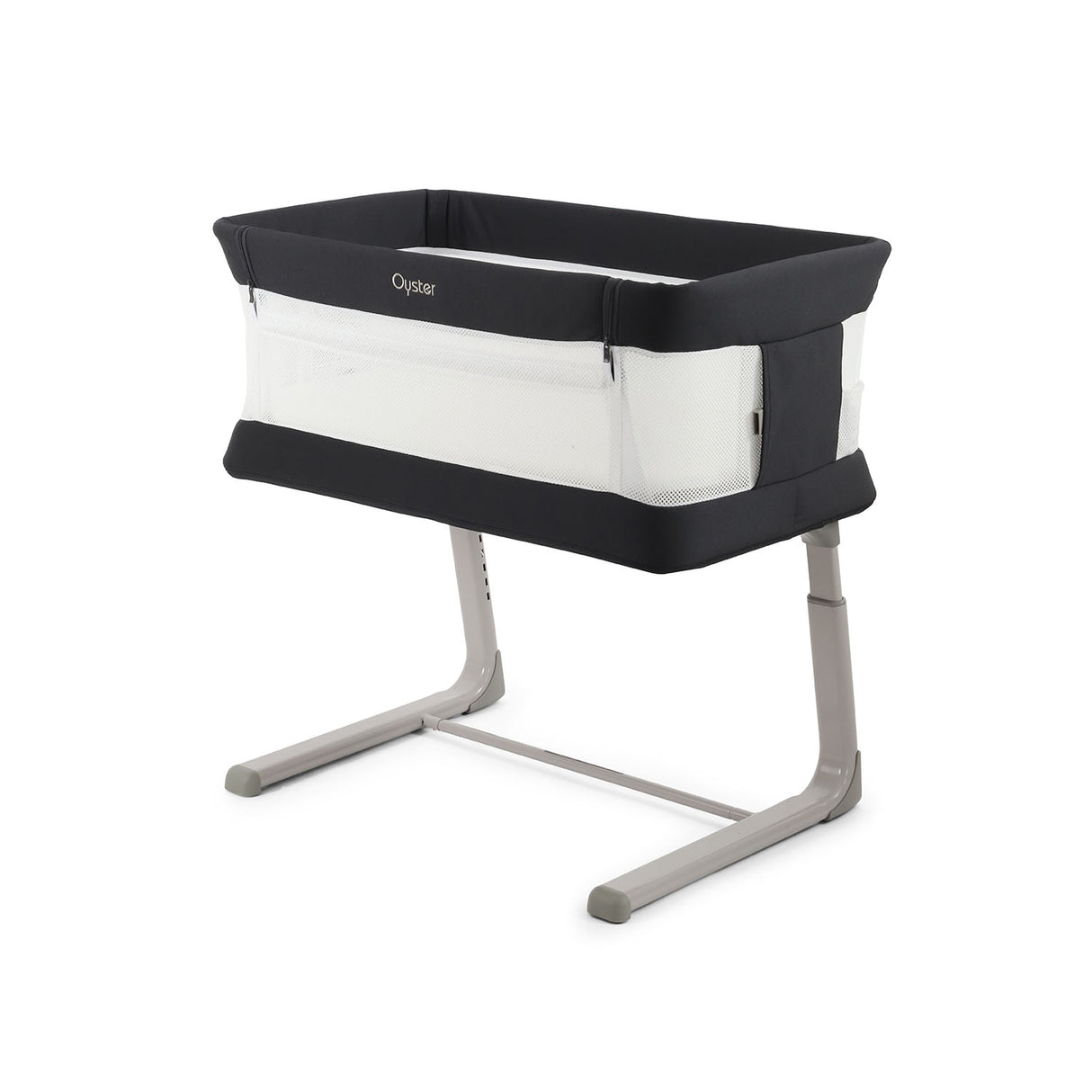 BabyStyle Oyster Home Wiggle Dropside Co-Sleeper Crib - Carbonite