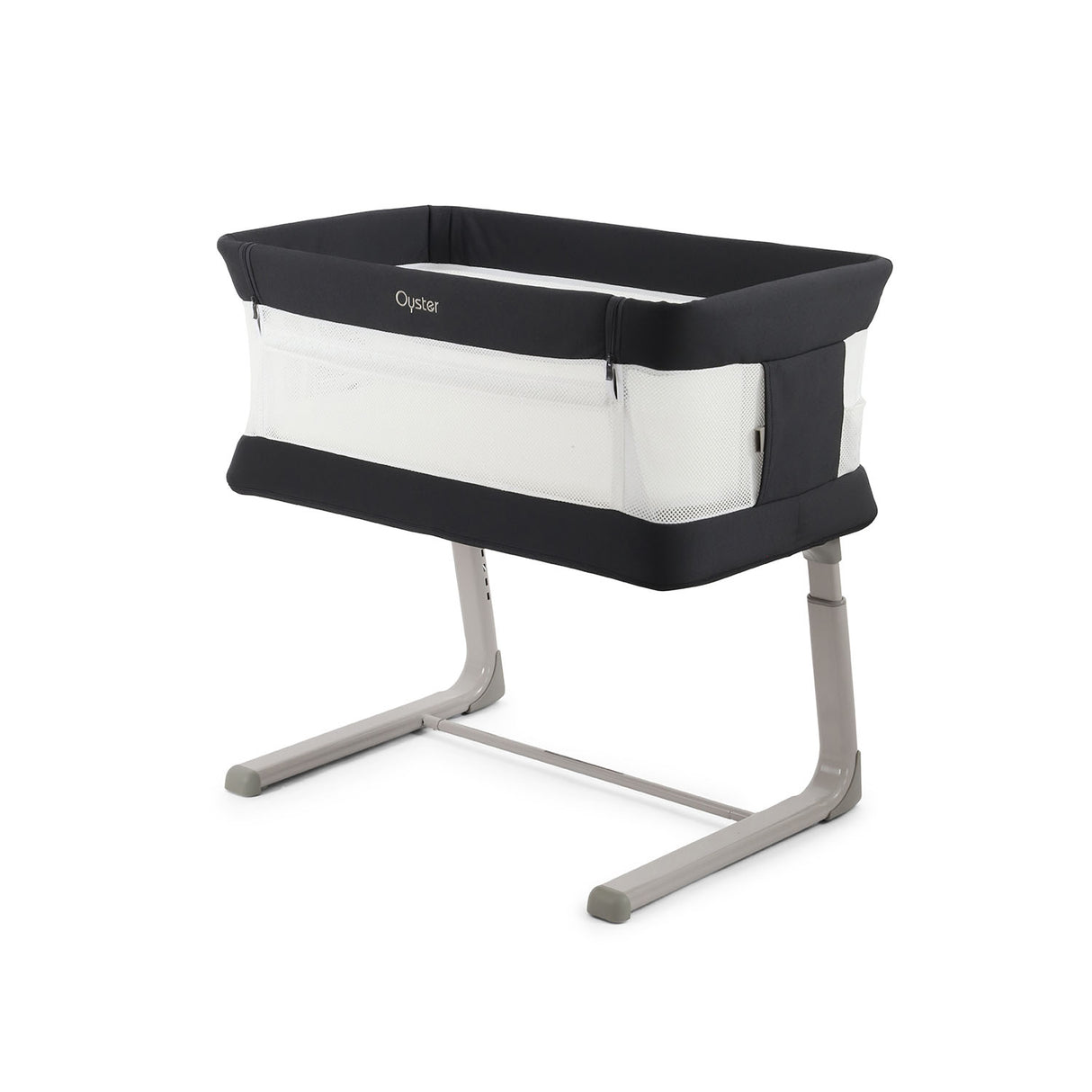 BabyStyle Oyster Home Wiggle Dropside Co-Sleeper Crib - Carbonite