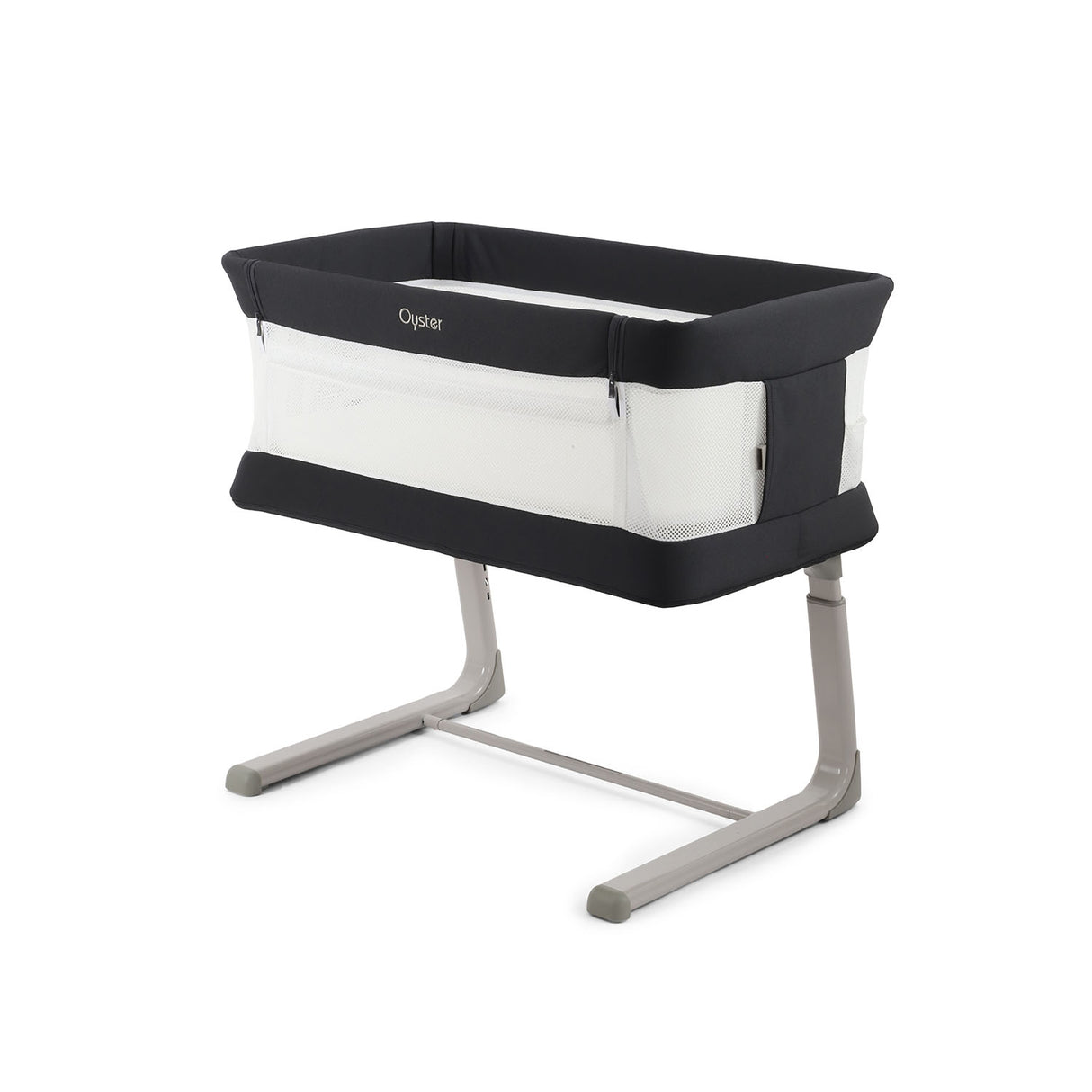 BabyStyle Oyster Home Wiggle Dropside Co-Sleeper Crib - Carbonite