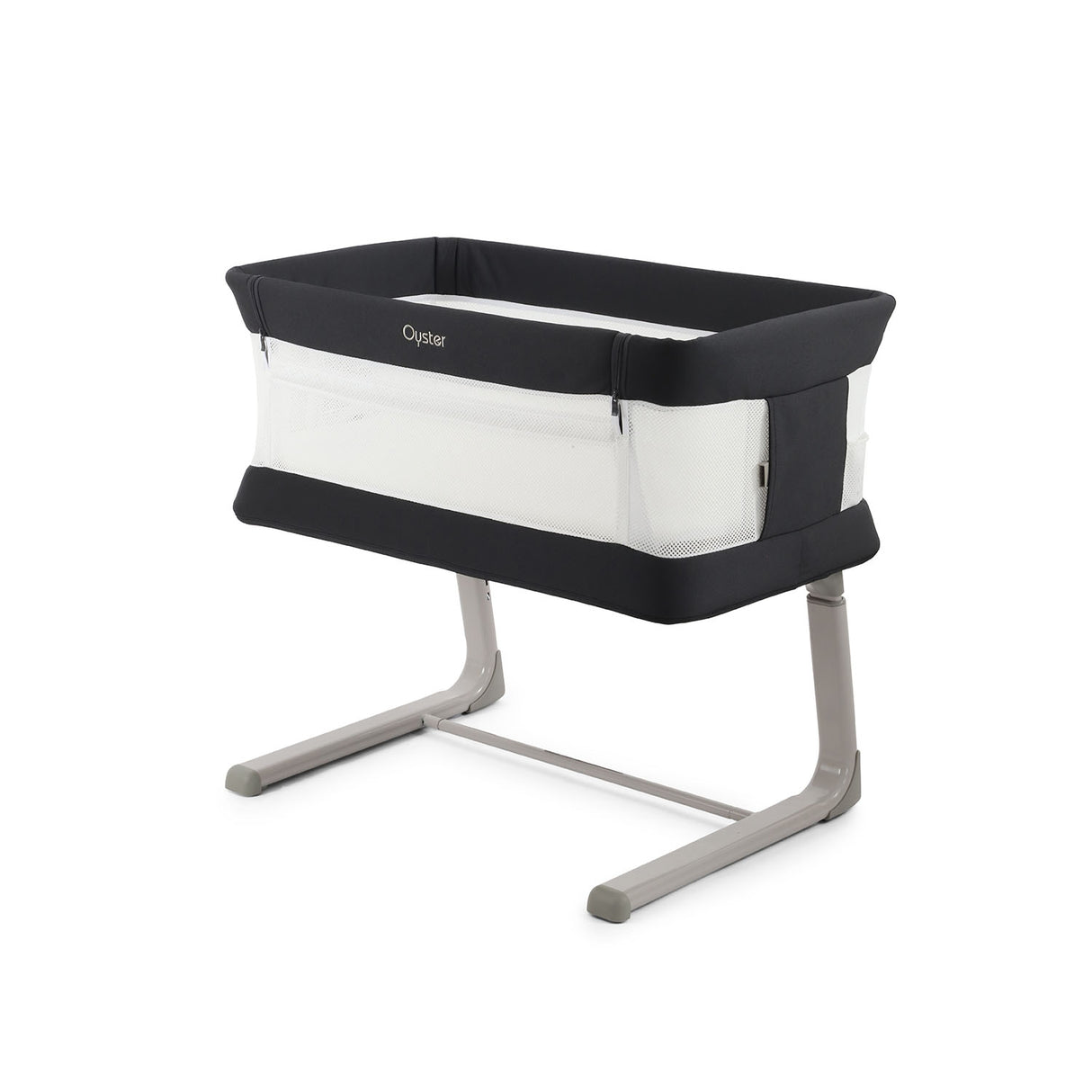 BabyStyle Oyster Home Wiggle Dropside Co-Sleeper Crib - Carbonite