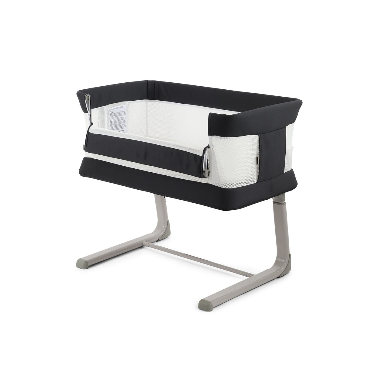BabyStyle Oyster Home Wiggle Dropside Co-Sleeper Crib - Carbonite