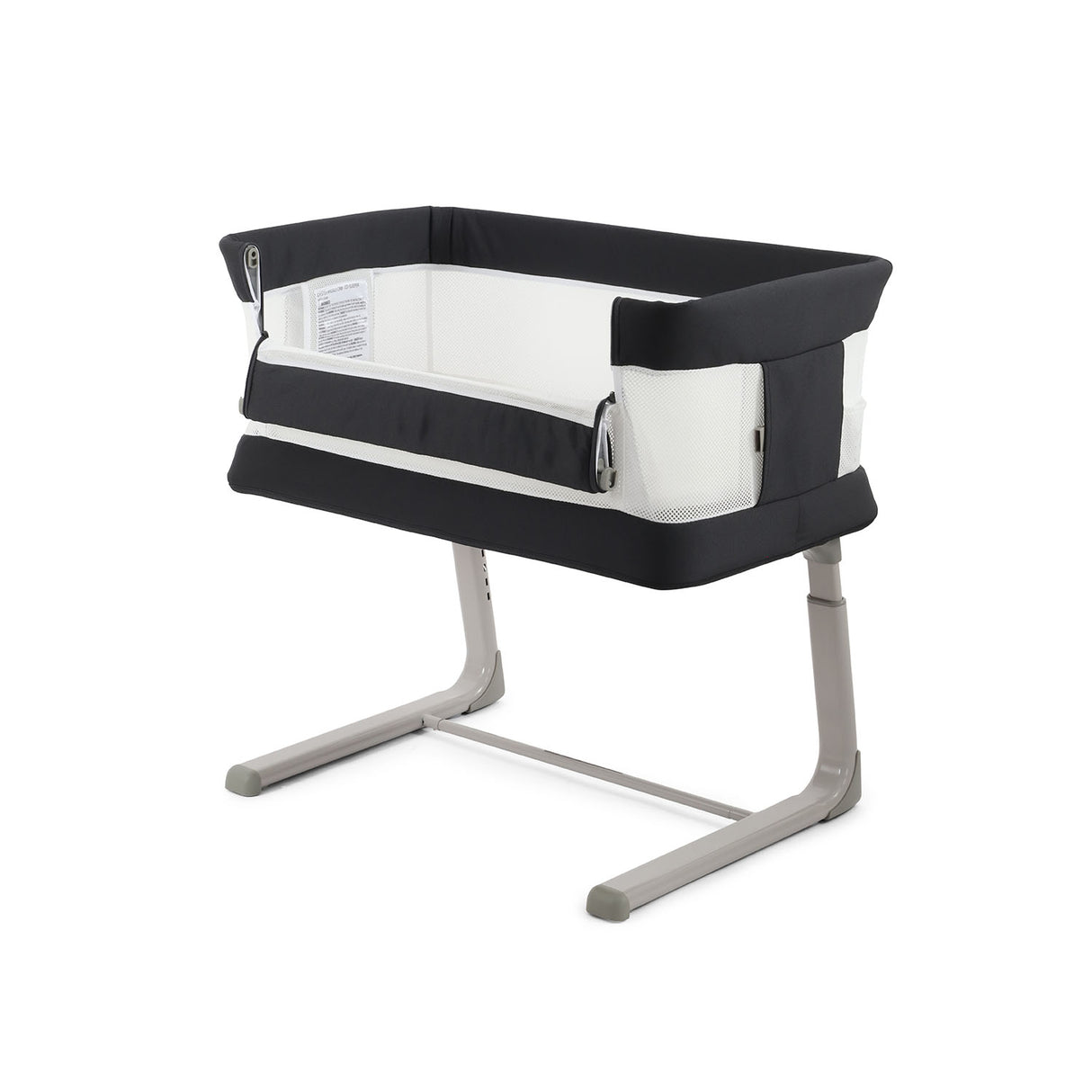 BabyStyle Oyster Home Wiggle Dropside Co-Sleeper Crib - Carbonite