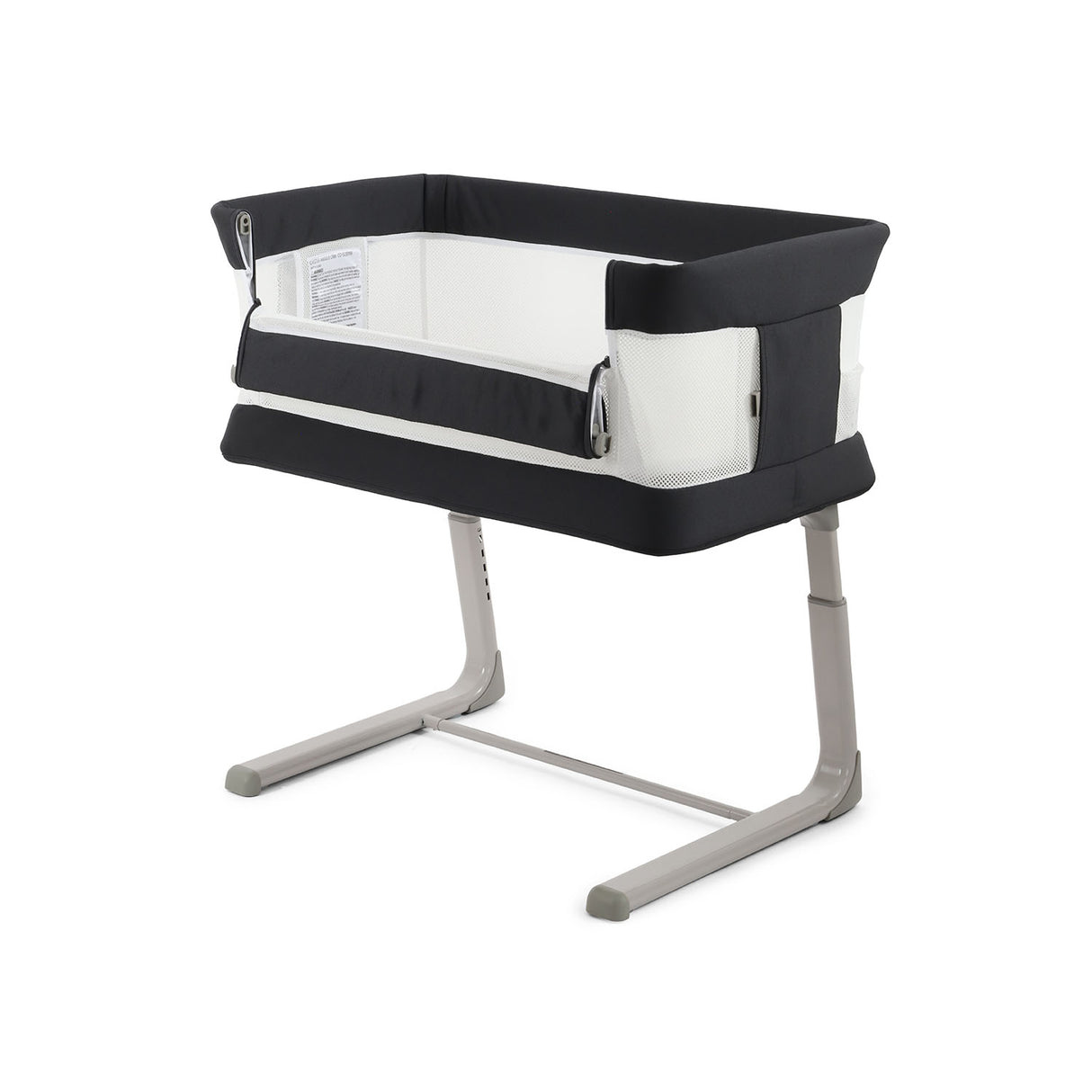 BabyStyle Oyster Home Wiggle Dropside Co-Sleeper Crib - Carbonite