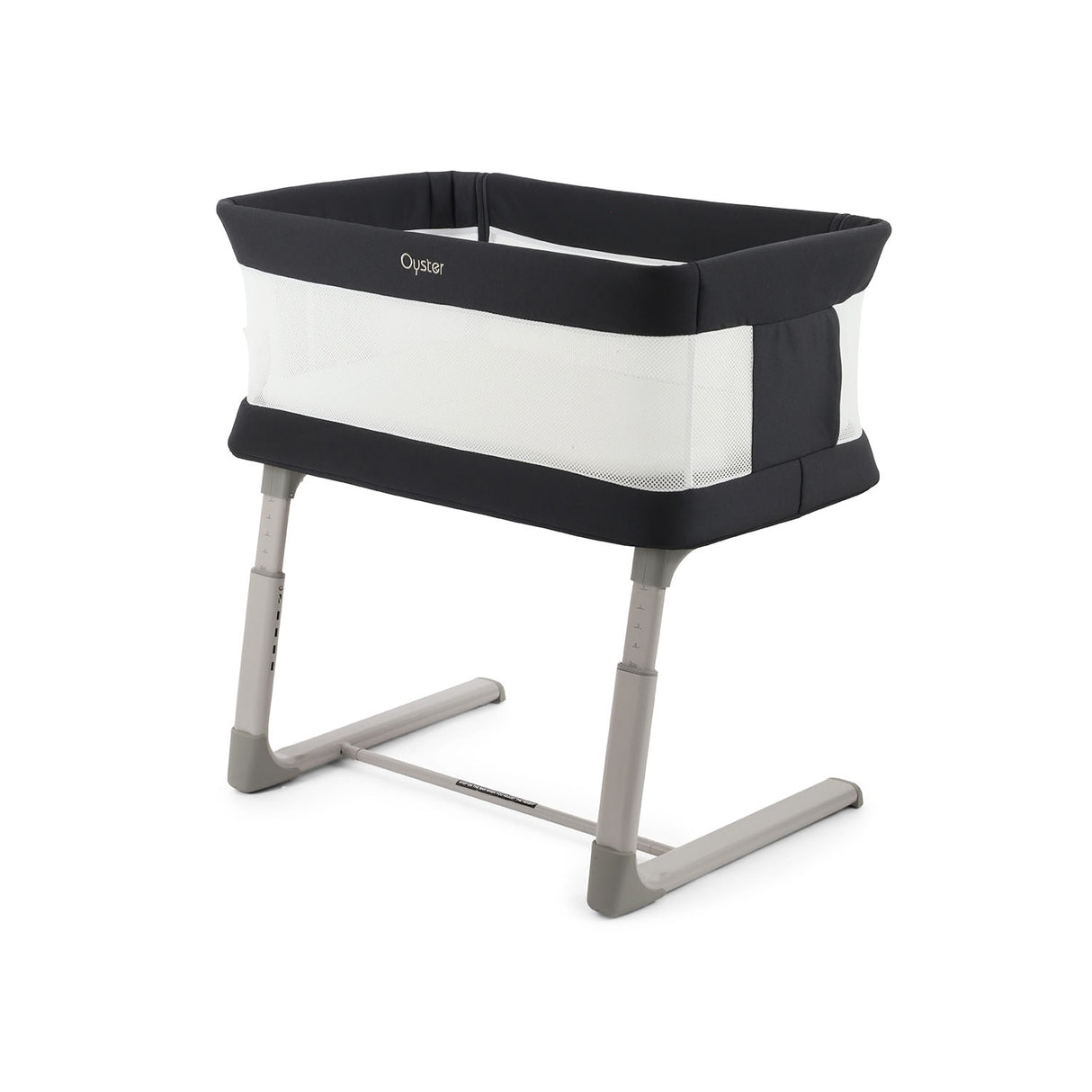 BabyStyle Oyster Home Wiggle Dropside Co-Sleeper Crib - Carbonite