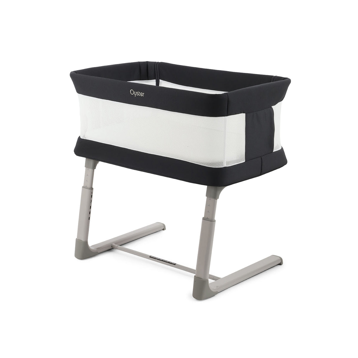 BabyStyle Oyster Home Wiggle Dropside Co-Sleeper Crib - Carbonite