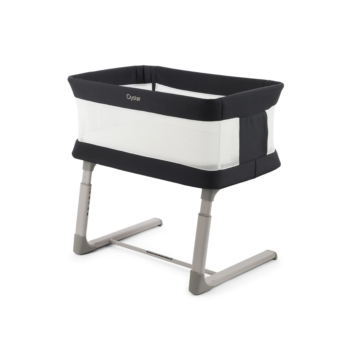 BabyStyle Oyster Home Wiggle Dropside Co-Sleeper Crib - Carbonite