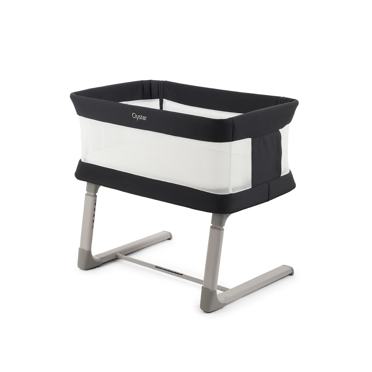 BabyStyle Oyster Home Wiggle Dropside Co-Sleeper Crib - Carbonite