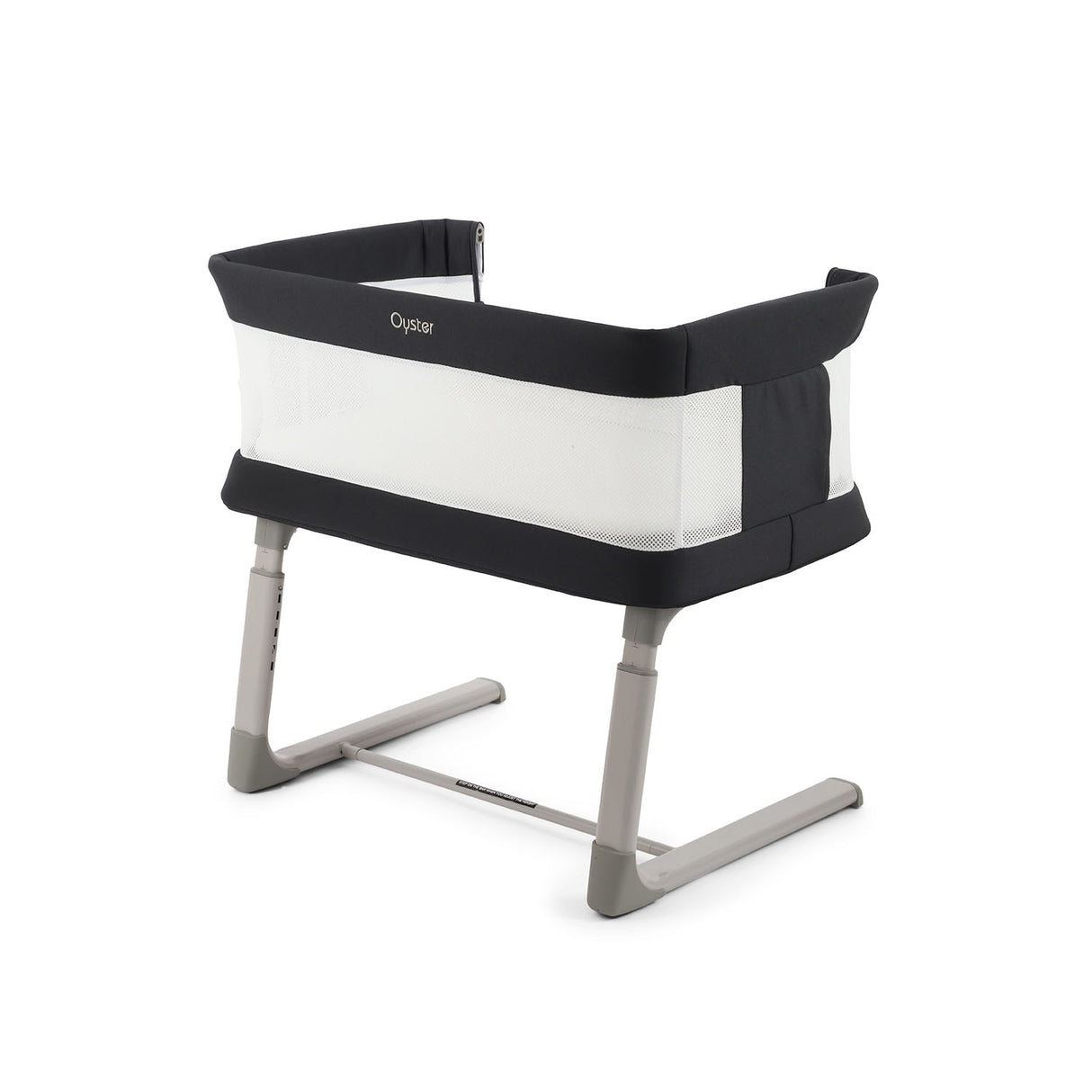 BabyStyle Oyster Home Wiggle Dropside Co-Sleeper Crib - Carbonite
