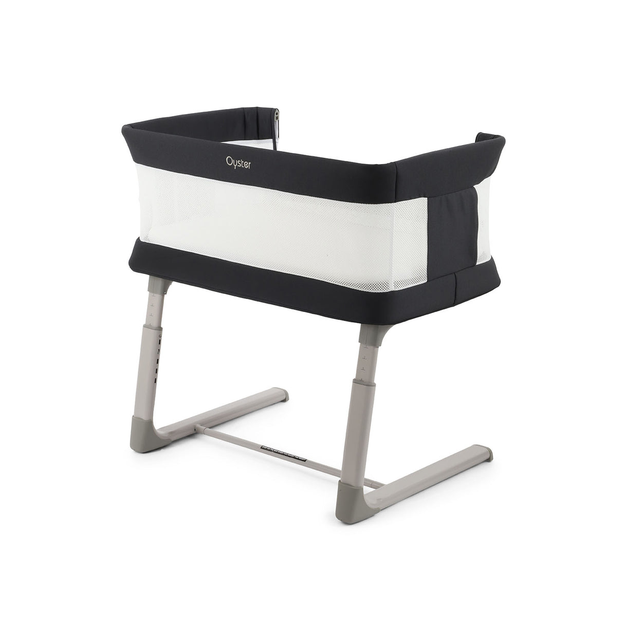 BabyStyle Oyster Home Wiggle Dropside Co-Sleeper Crib - Carbonite