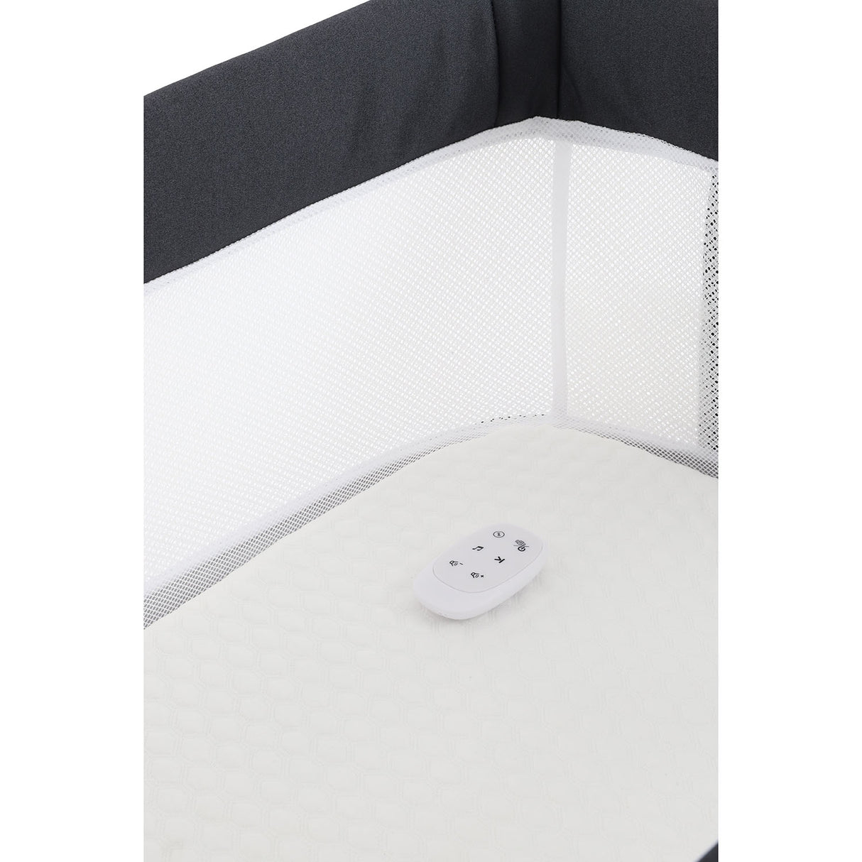 BabyStyle Oyster Home Wiggle Dropside Co-Sleeper Crib - Carbonite