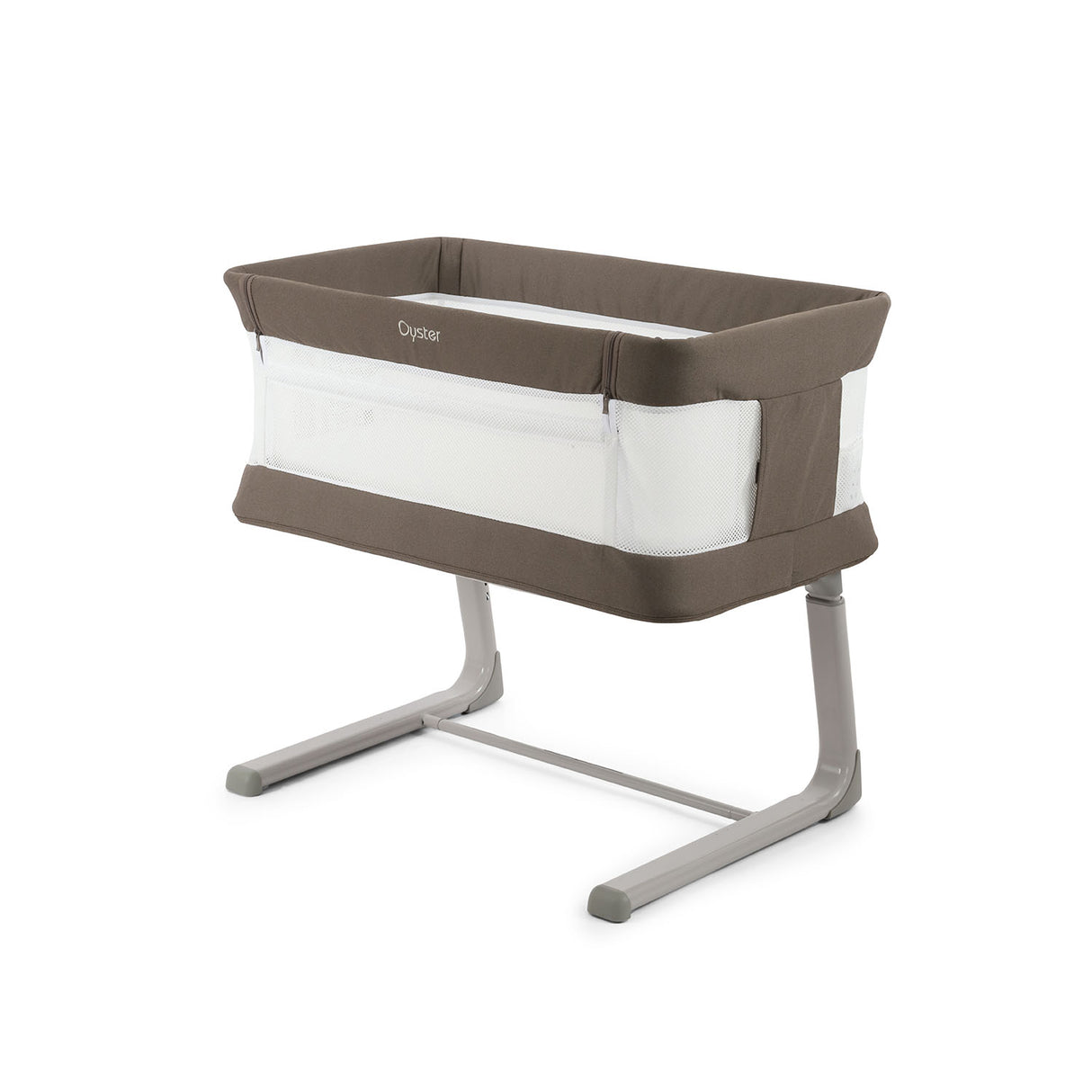BabyStyle Oyster Home Wiggle Dropside Co-Sleeper Crib - Mink