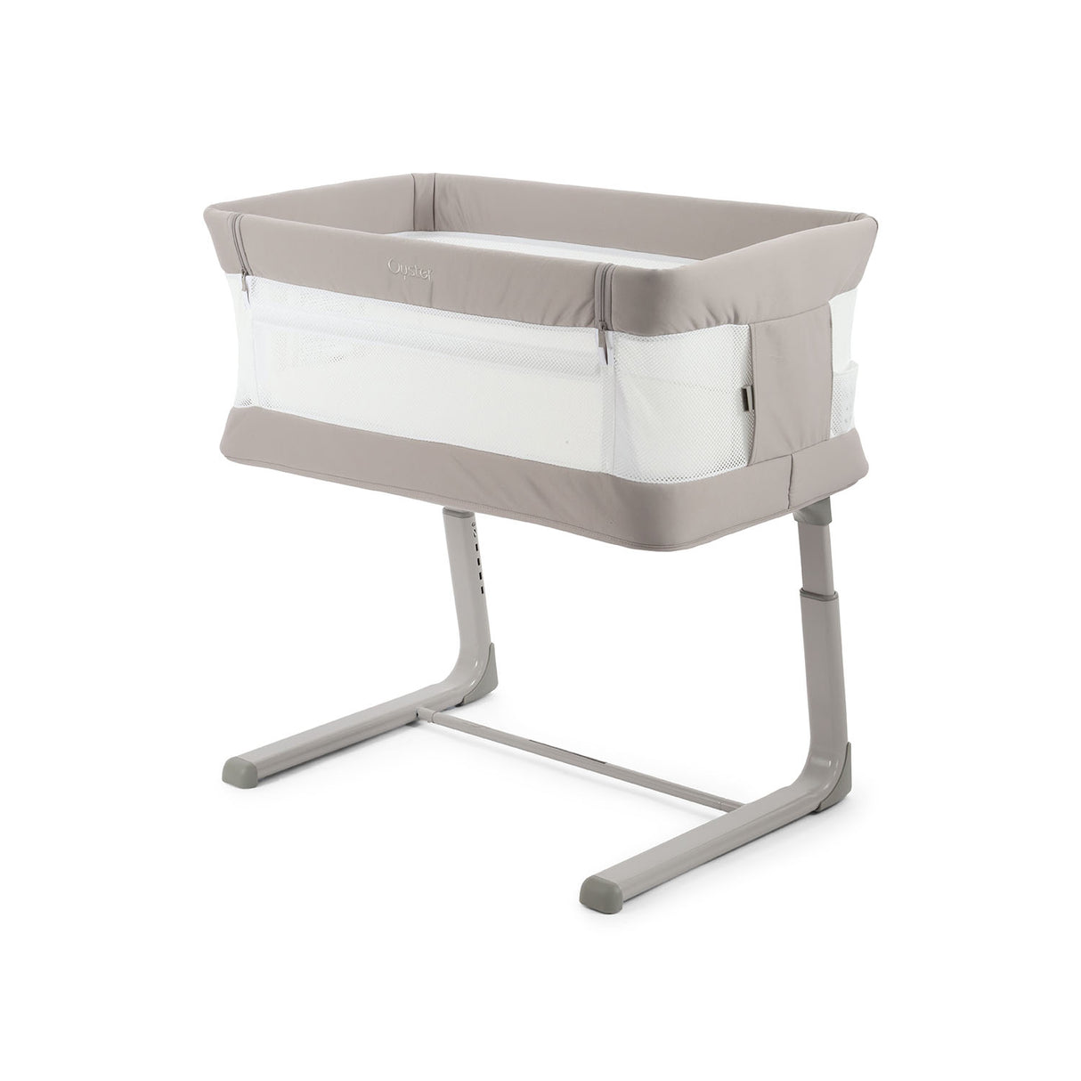 BabyStyle Oyster Home Wiggle Dropside Co-Sleeper Crib - Stone