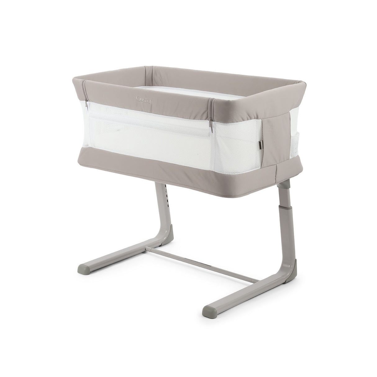 BabyStyle Oyster Home Wiggle Dropside Co-Sleeper Crib - Stone