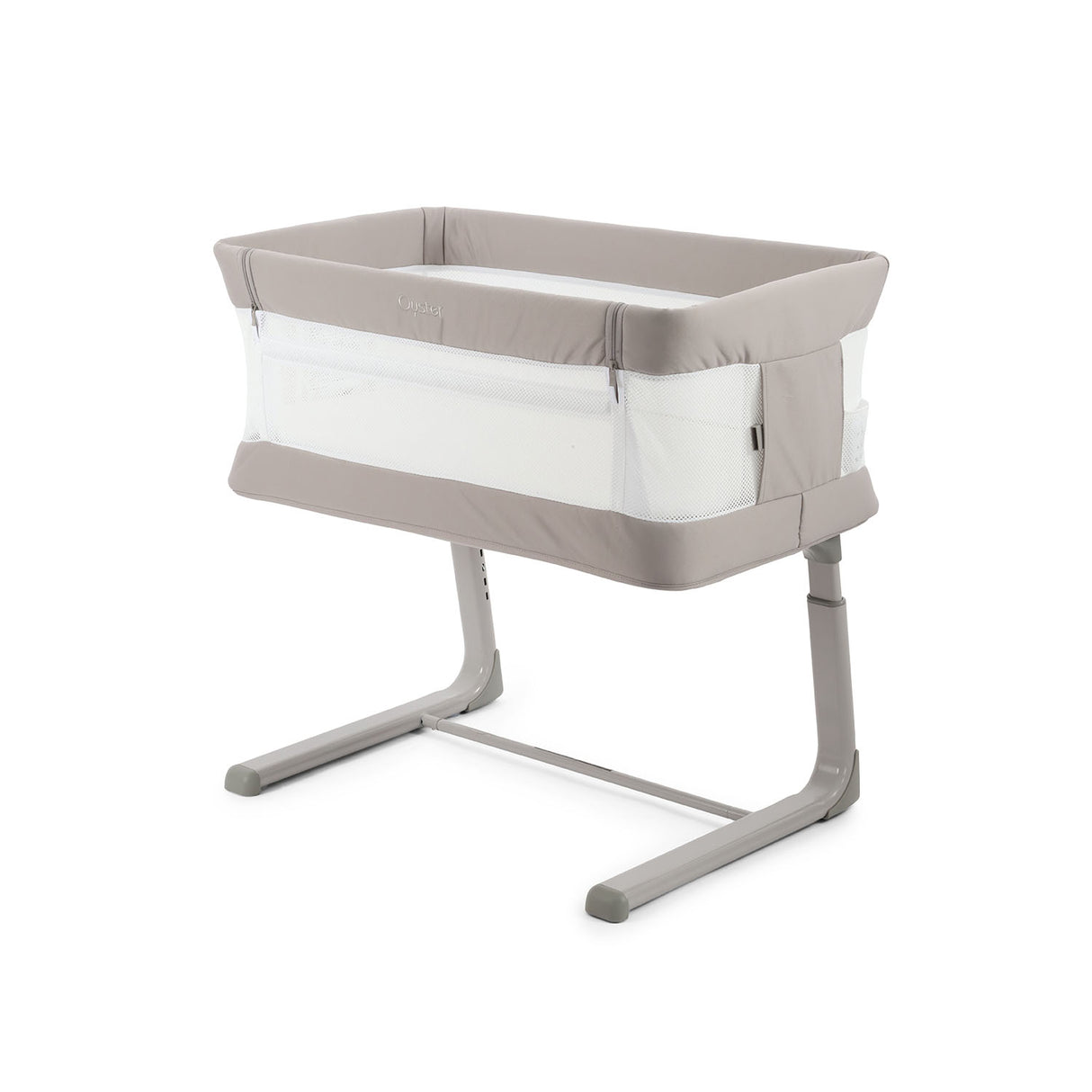 BabyStyle Oyster Home Wiggle Dropside Co-Sleeper Crib - Stone