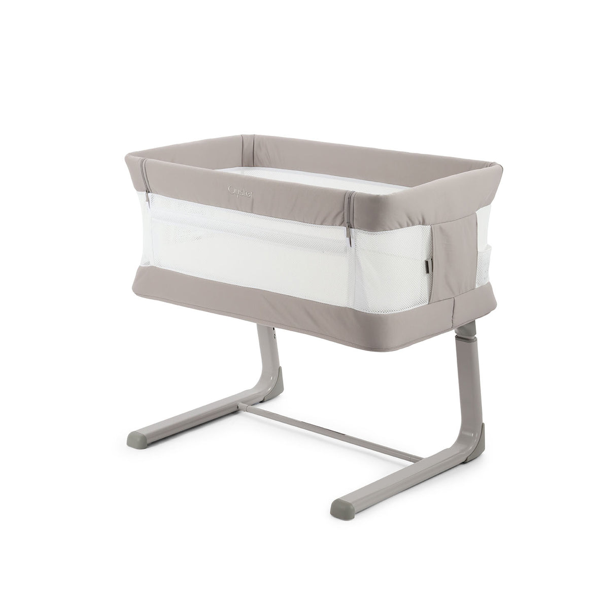 BabyStyle Oyster Home Wiggle Dropside Co-Sleeper Crib - Stone