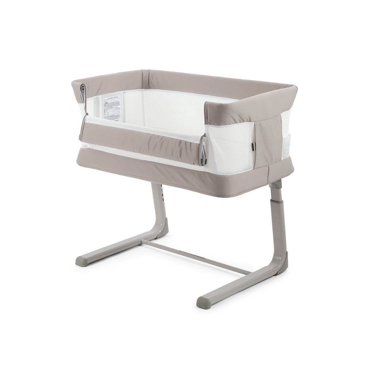 BabyStyle Oyster Home Wiggle Dropside Co-Sleeper Crib - Stone
