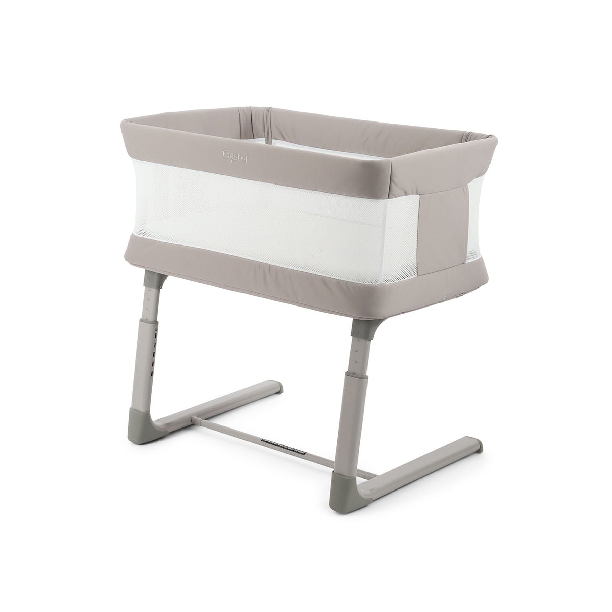 BabyStyle Oyster Home Wiggle Dropside Co-Sleeper Crib - Stone