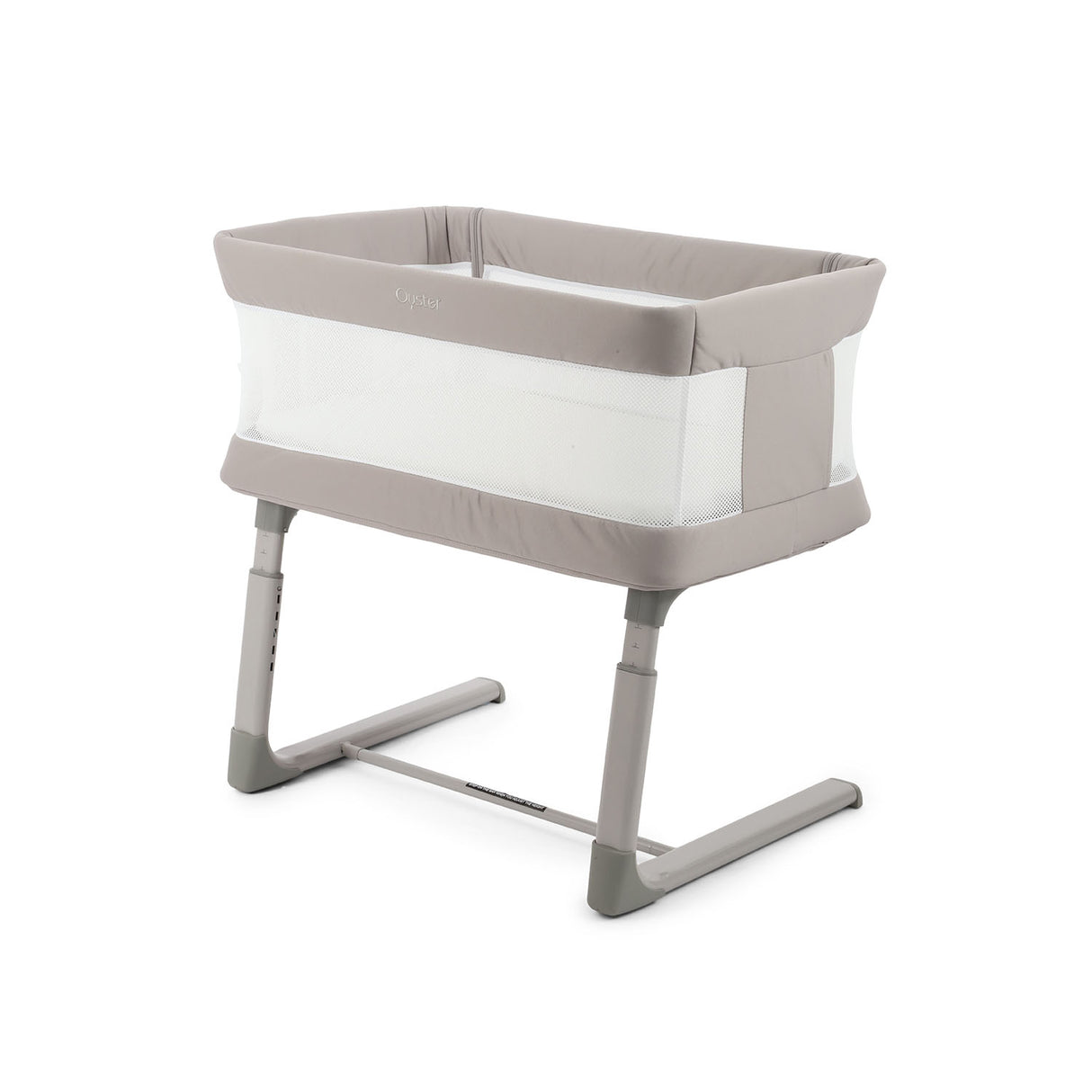 BabyStyle Oyster Home Wiggle Dropside Co-Sleeper Crib - Stone