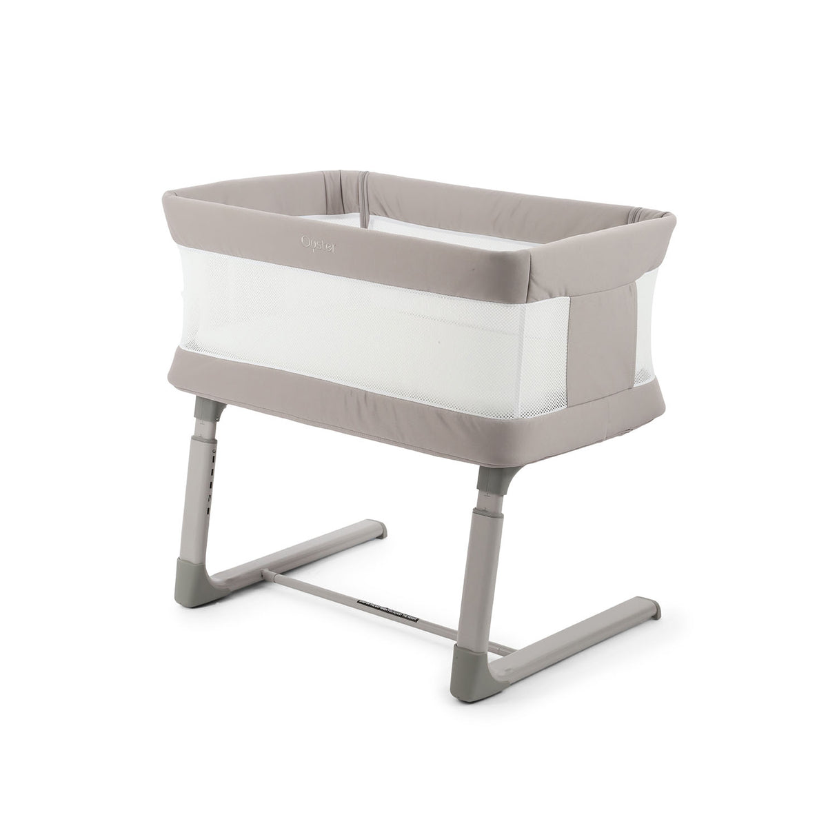 BabyStyle Oyster Home Wiggle Dropside Co-Sleeper Crib - Stone