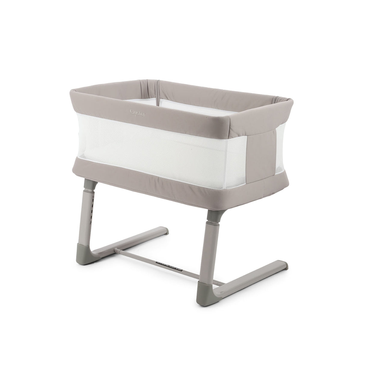 BabyStyle Oyster Home Wiggle Dropside Co-Sleeper Crib - Stone