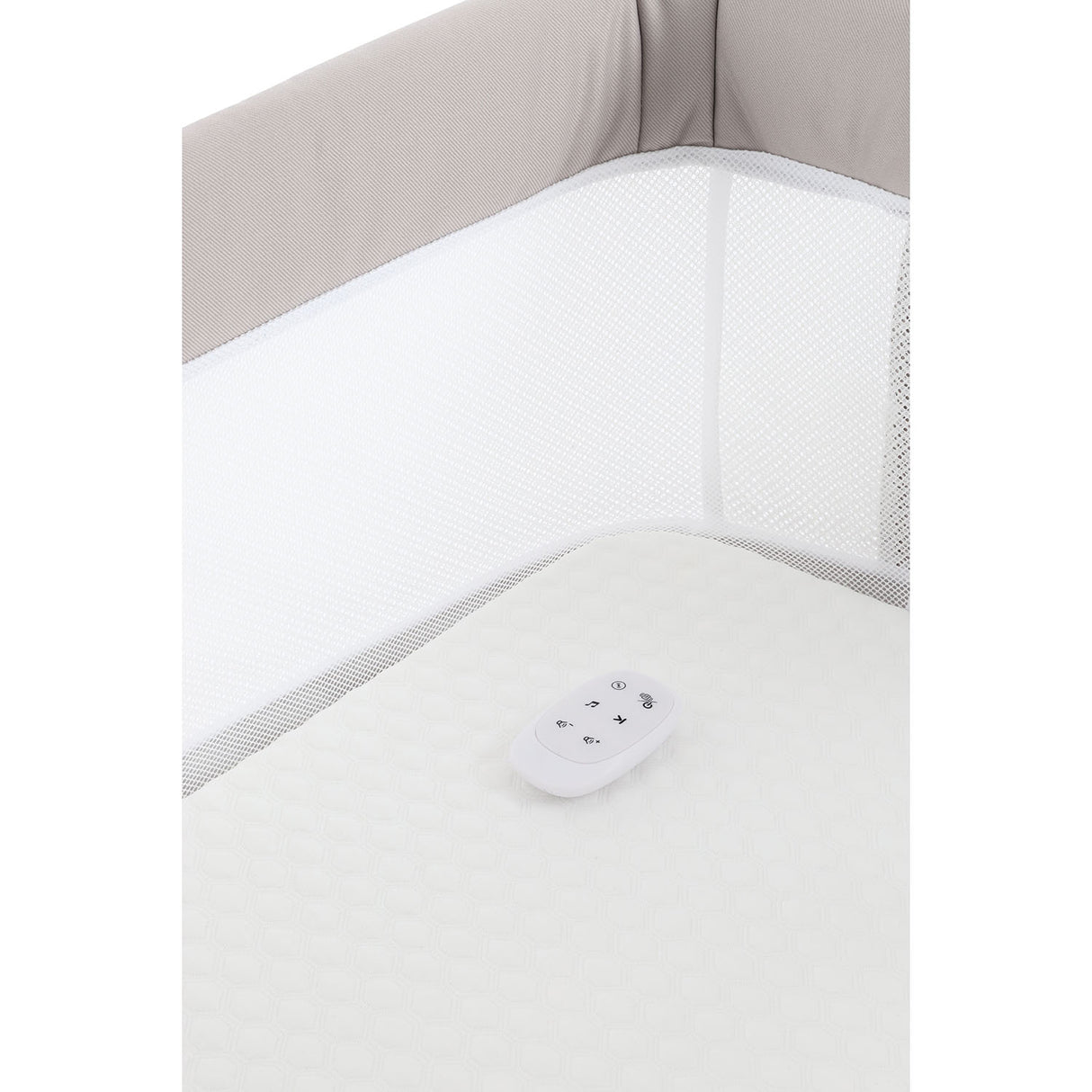 BabyStyle Oyster Home Wiggle Dropside Co-Sleeper Crib - Stone