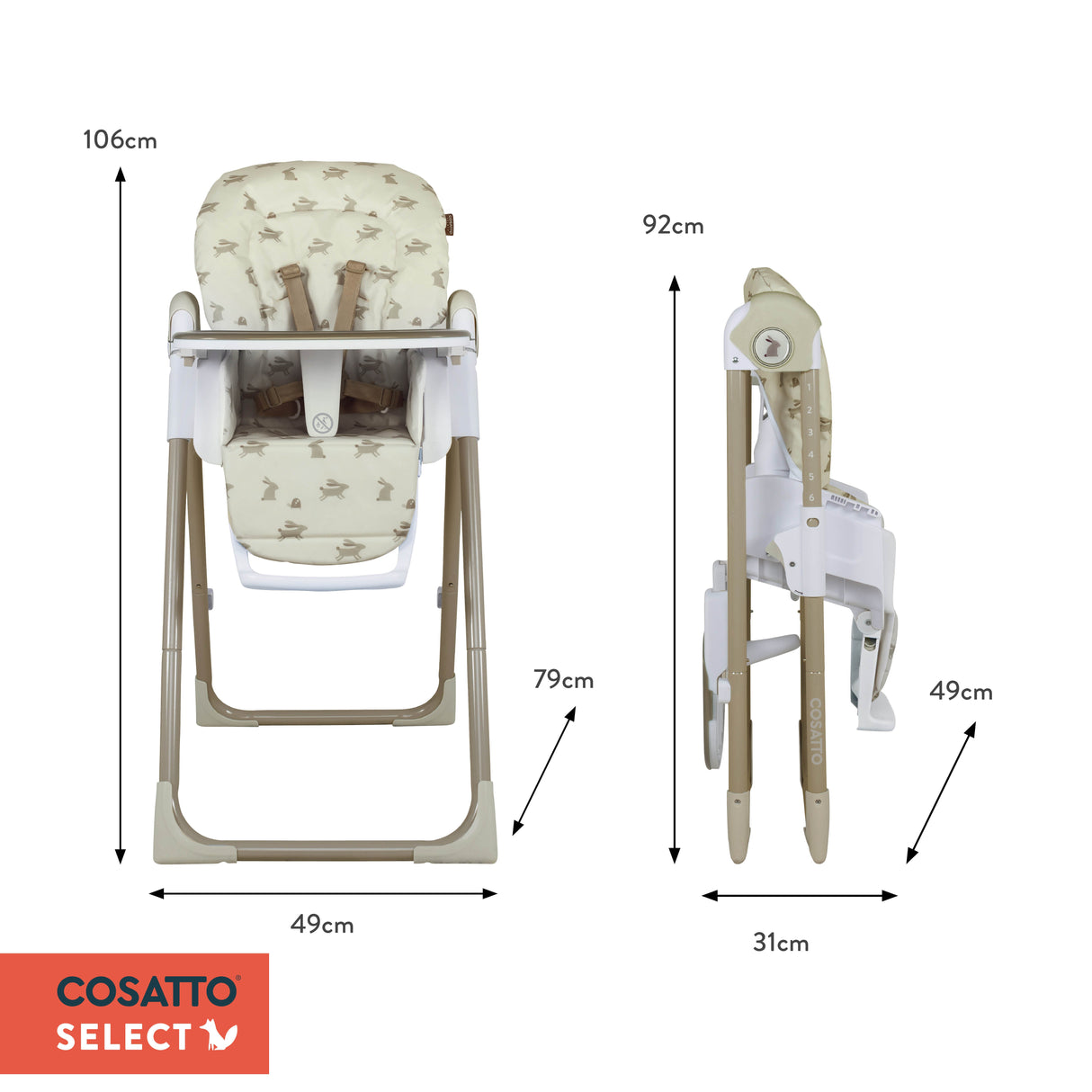 Cosatto Pip 0+ Highchair - Faraway
