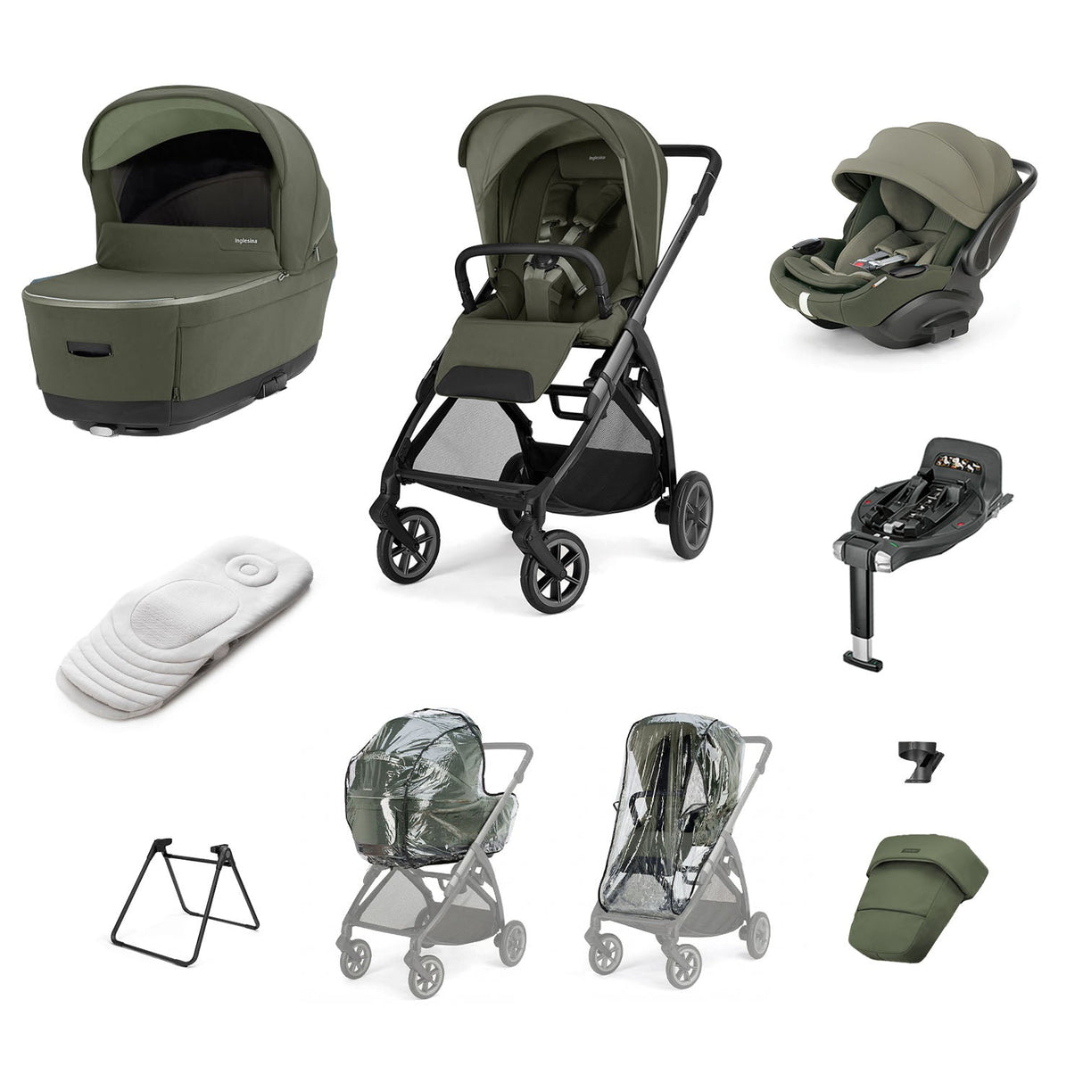 Inglesina Electa Quattro Travel System - Loft Green