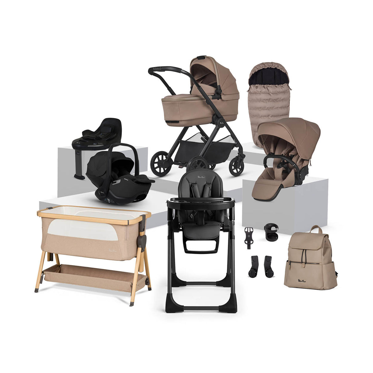 Silver Cross Reef 2 Ultimate Accessory Baby Bundle - Mocha