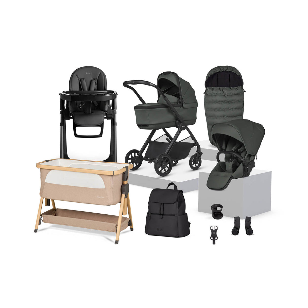 Silver Cross Reef 2 Accessory Baby Bundle - Pewter