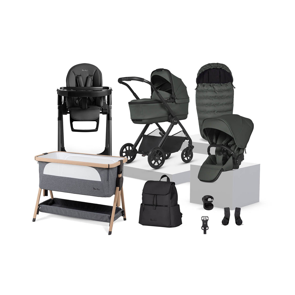 Silver Cross Reef 2 Accessory Baby Bundle - Pewter