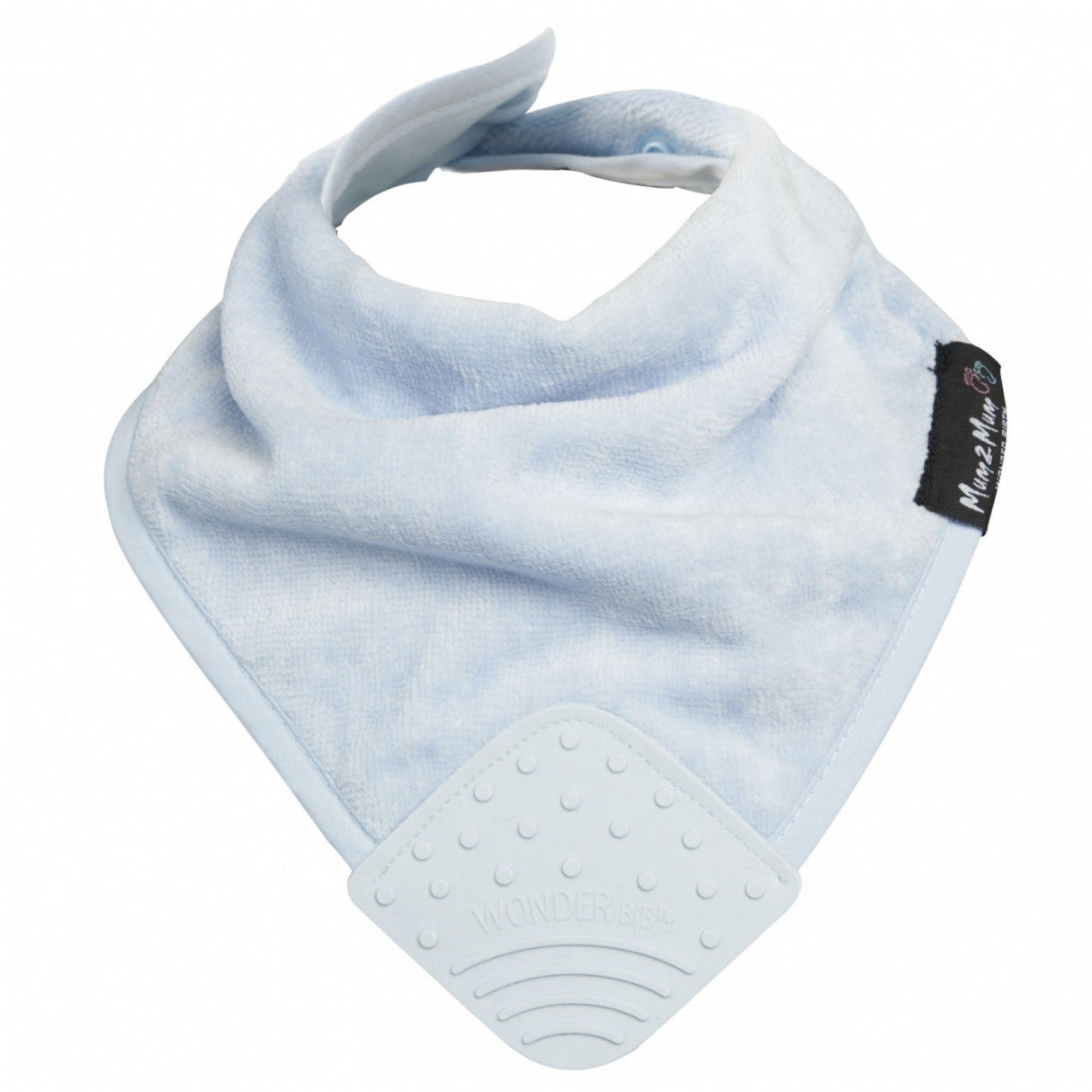 Mum 2 Mum Teething Bandana Wonder Bib - Baby Blue