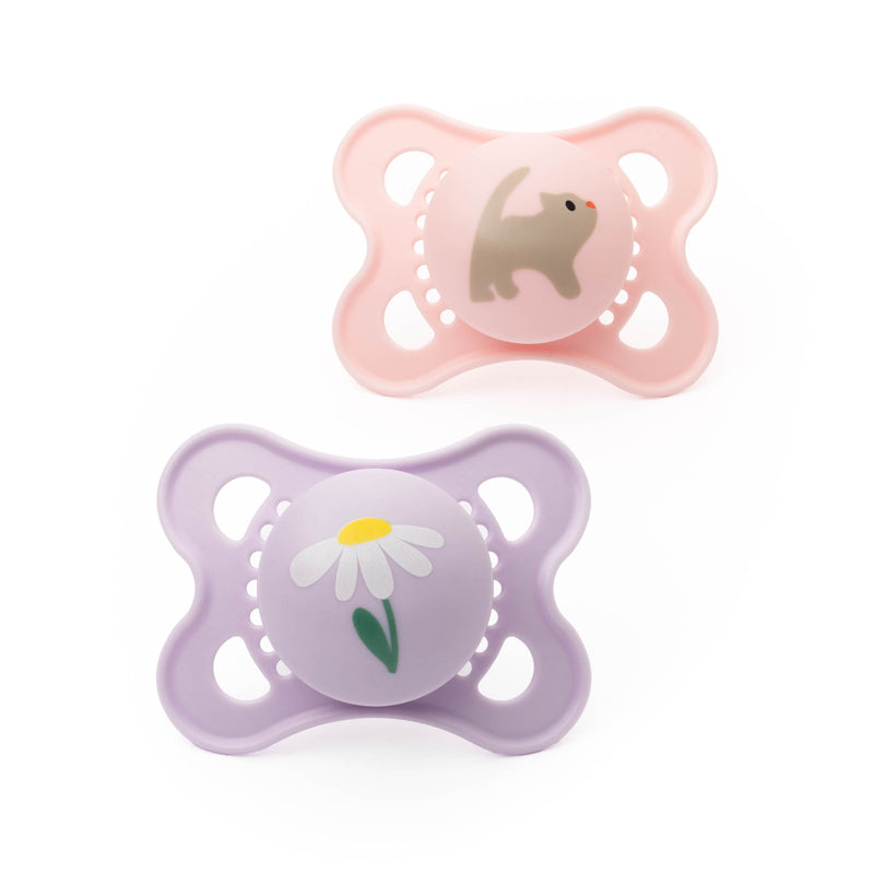 MAM Original Soother Pink Design 0-6m 2Pk