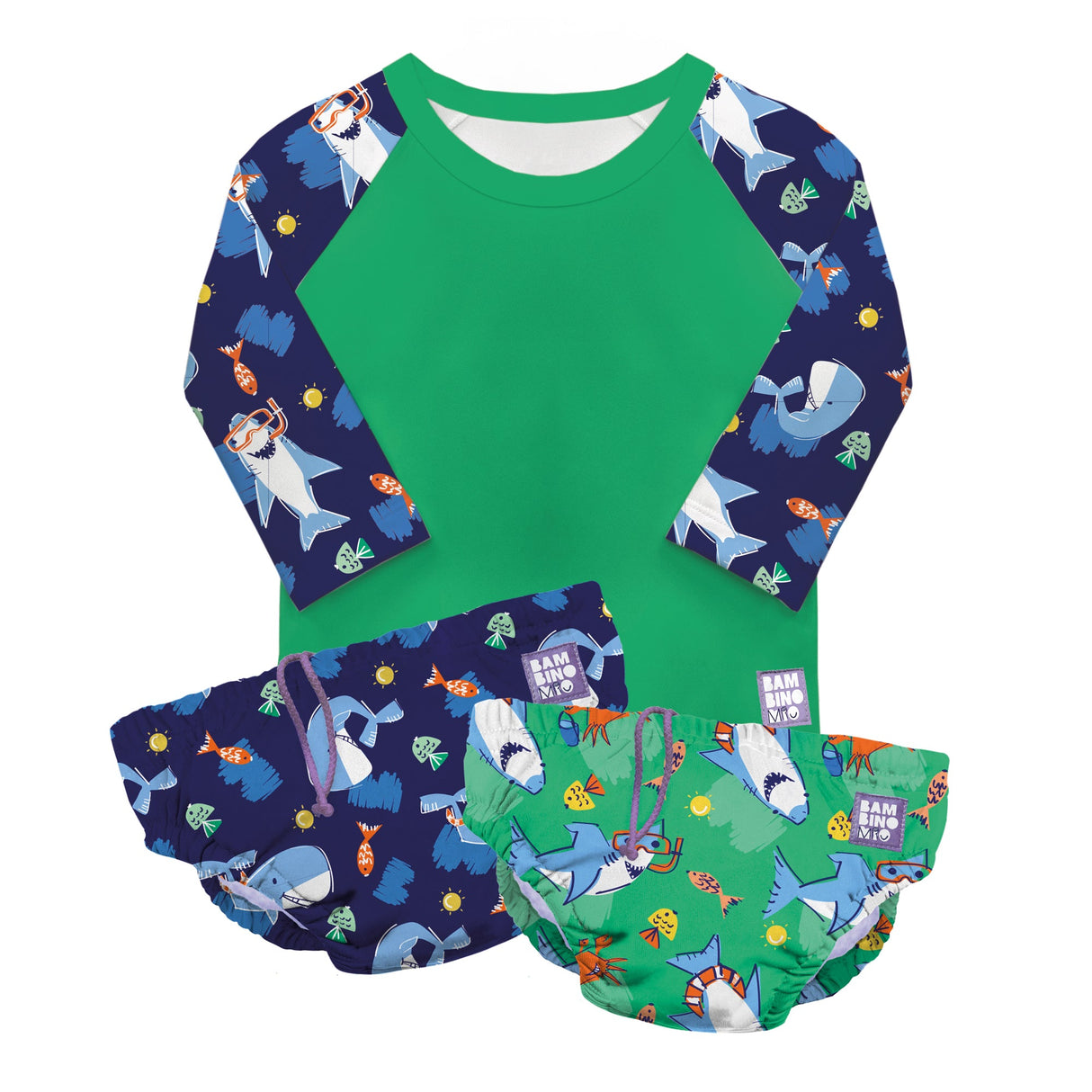 Reusable Swim Ready 3 Piece Set in Ocean Explorers