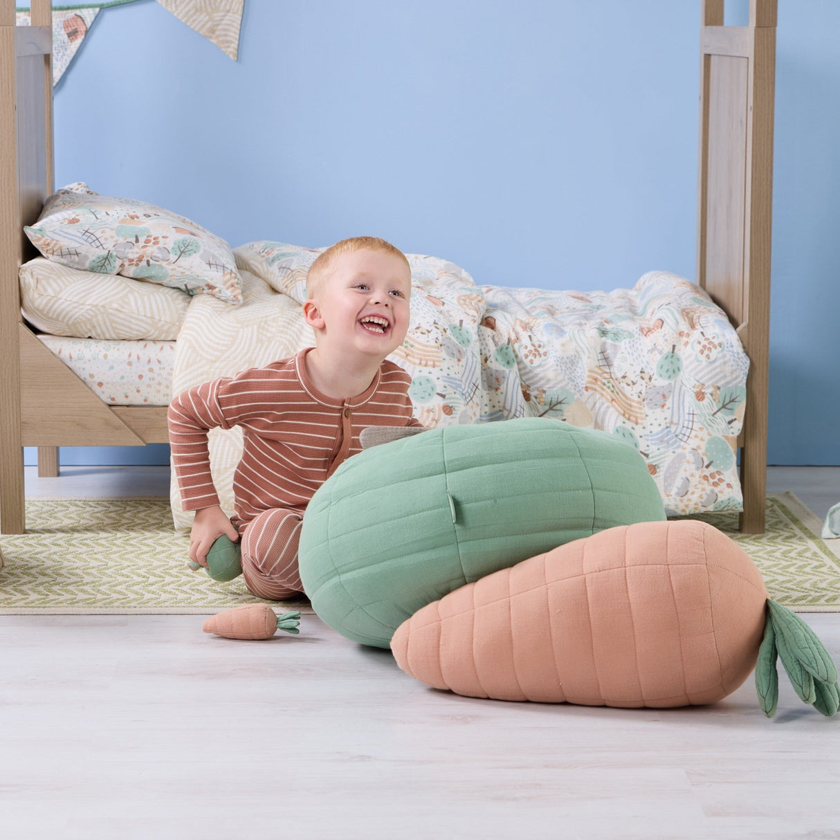 Tutti Bambini Soft Muslin Apple Cushion - Tiny Tales