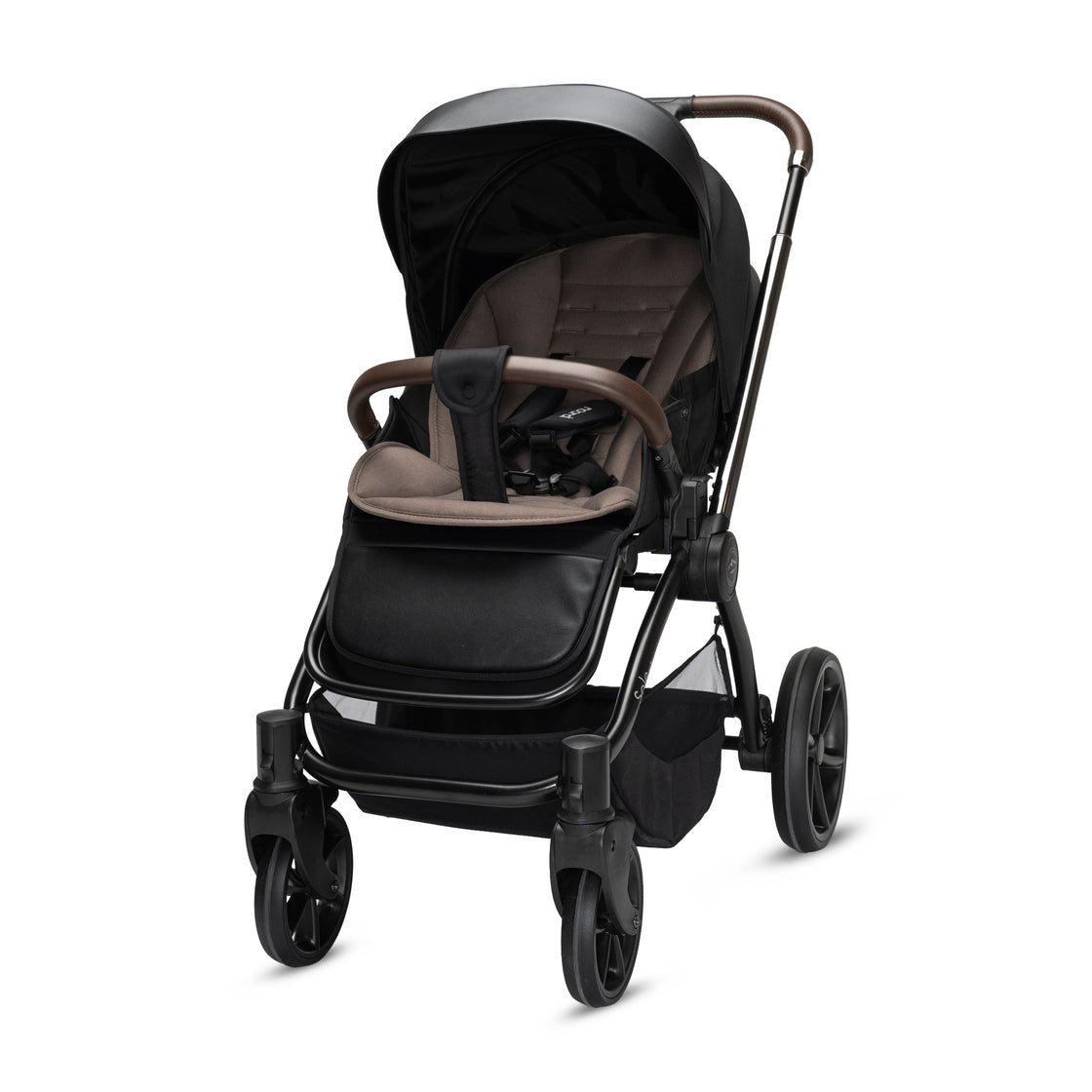 Noordi Sole V3 - 3in1 Travel System with ThermoCot Carrycot + Terra i-Size Car Seat, Slate Black
