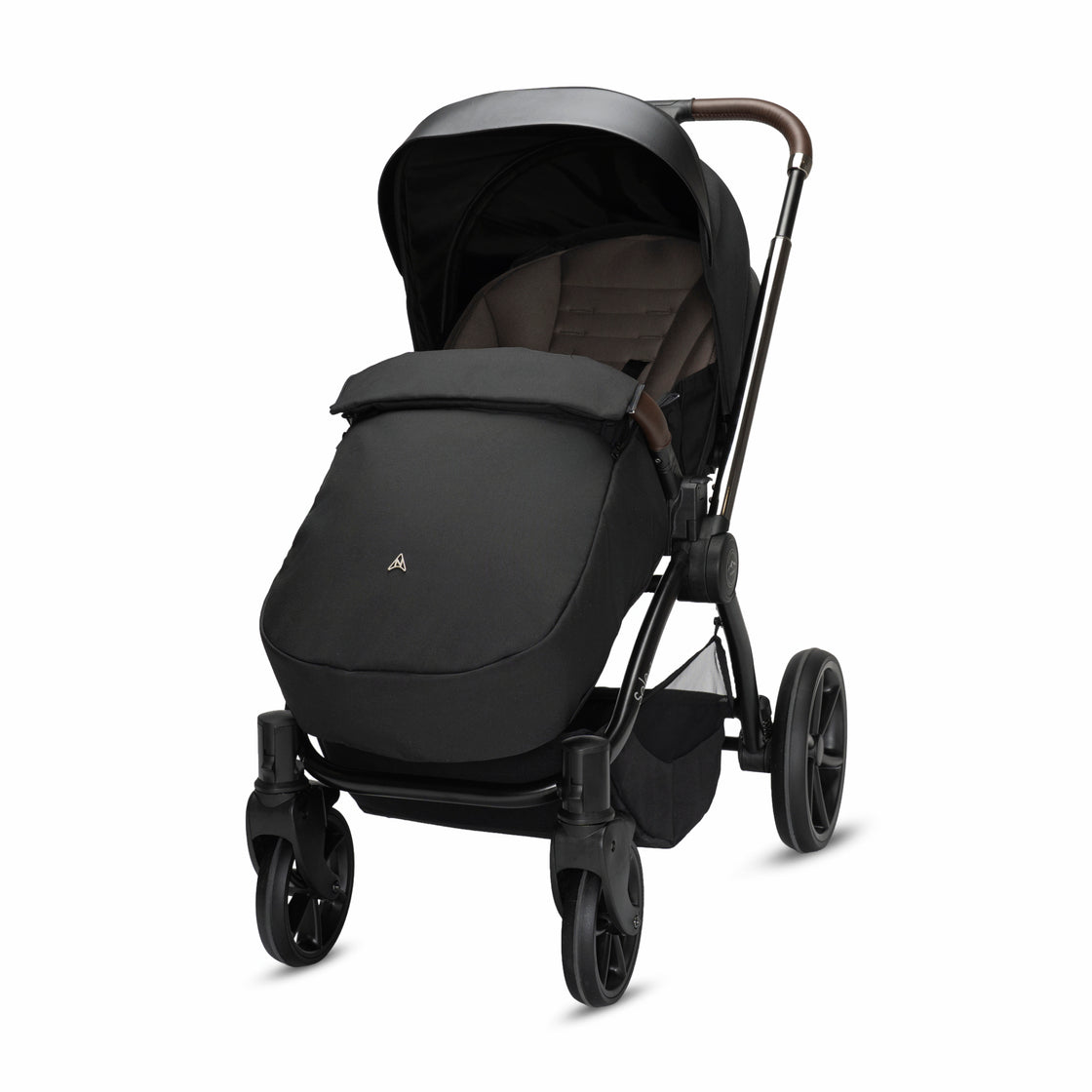 Noordi Sole V3 - 3in1 Travel System with ThermoCot Carrycot + Travel Carrier i-Size Car Seat, Slate Black