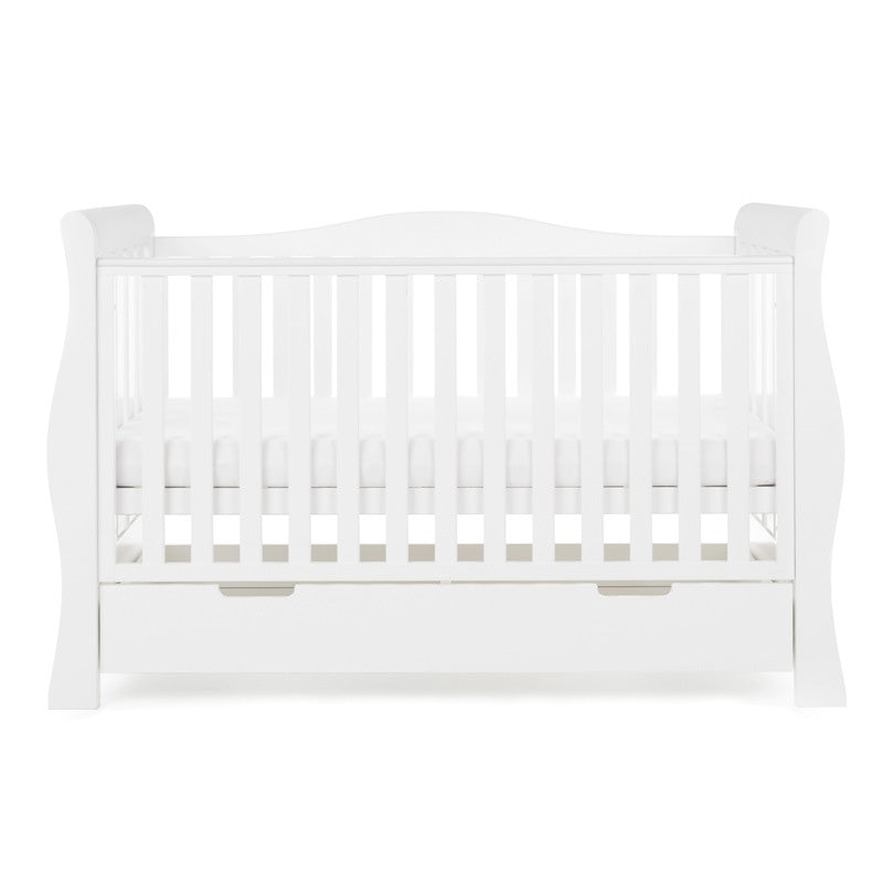 Obaby Stamford Luxe Sleigh 2 Piece Room Set - White